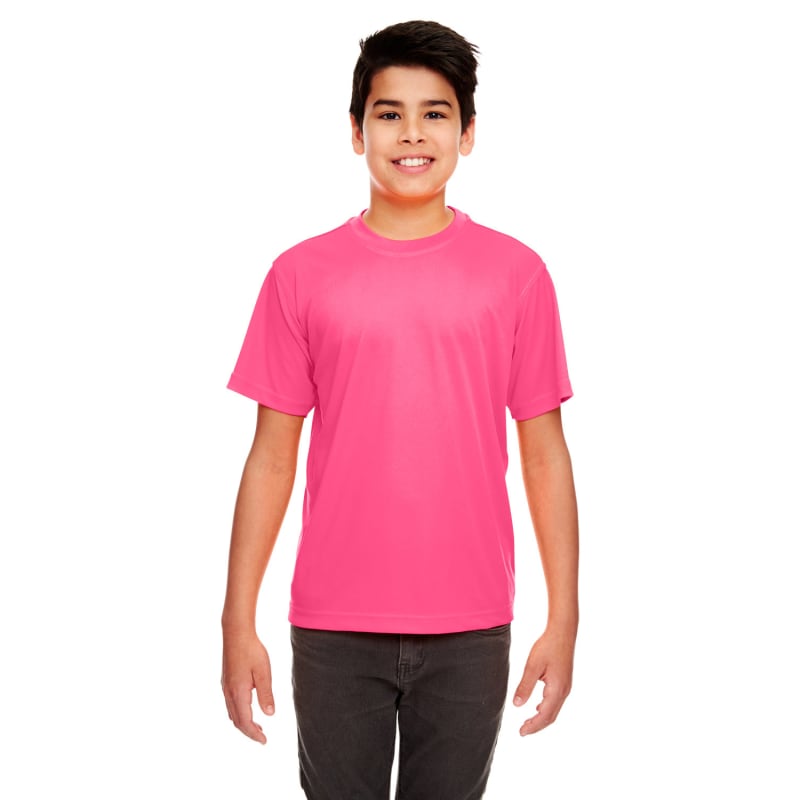 UltraClub Youth Cool & Dry Sport Performance Interlock T-Shirt 3