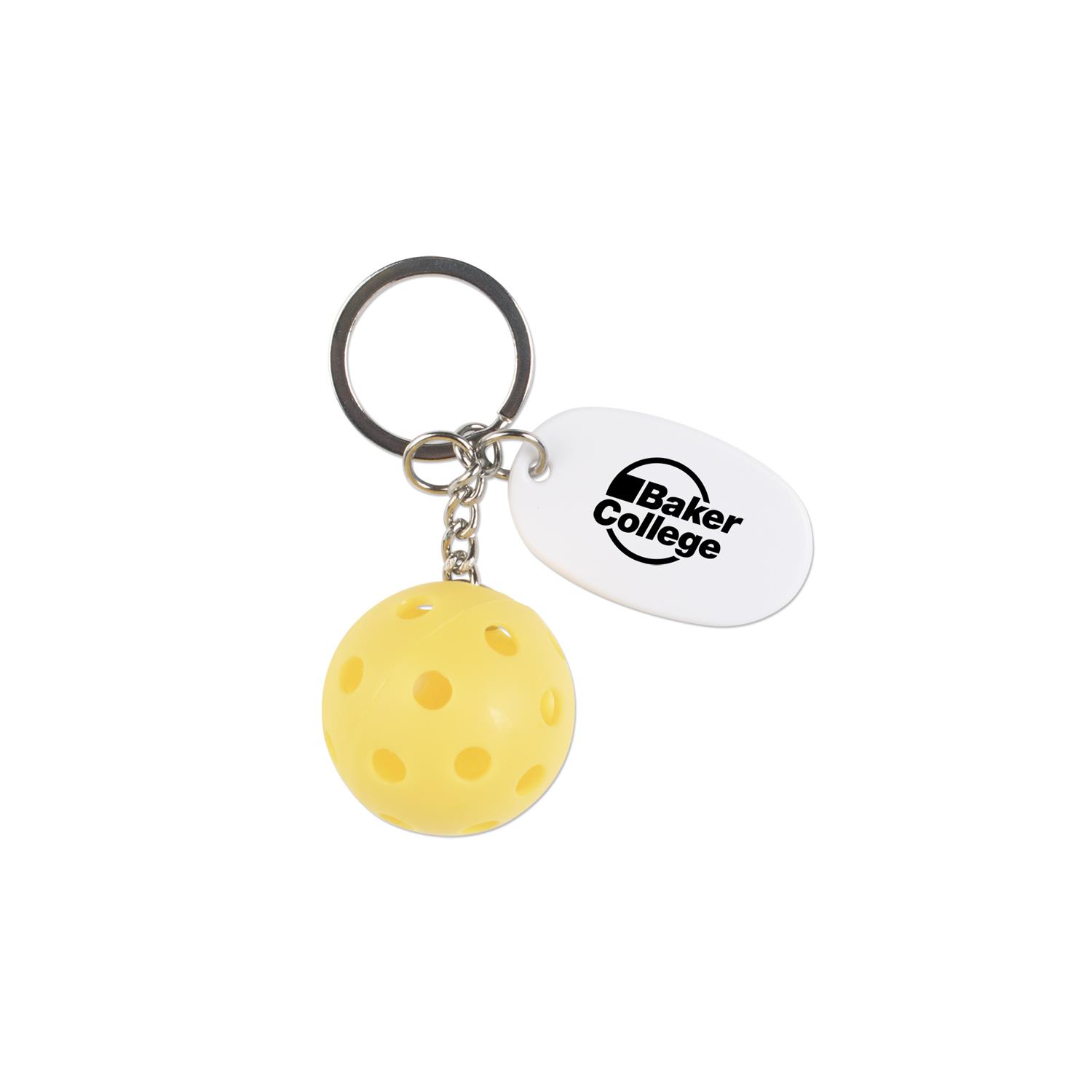 Pickleball with Tag Keychain 3