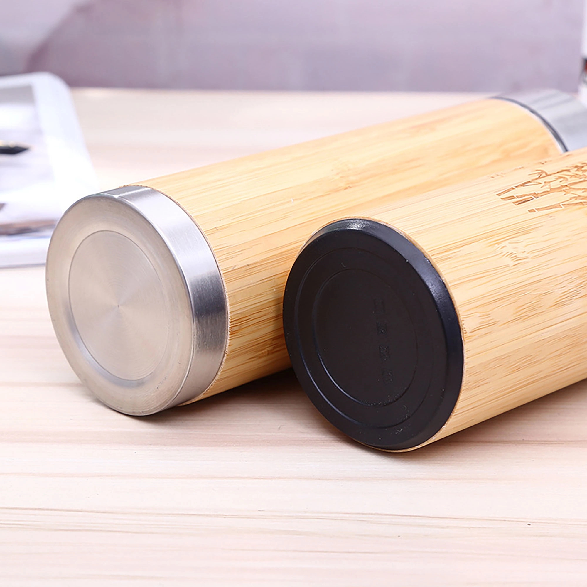 12oz Eco Friendly Bamboo Water Bottle 3