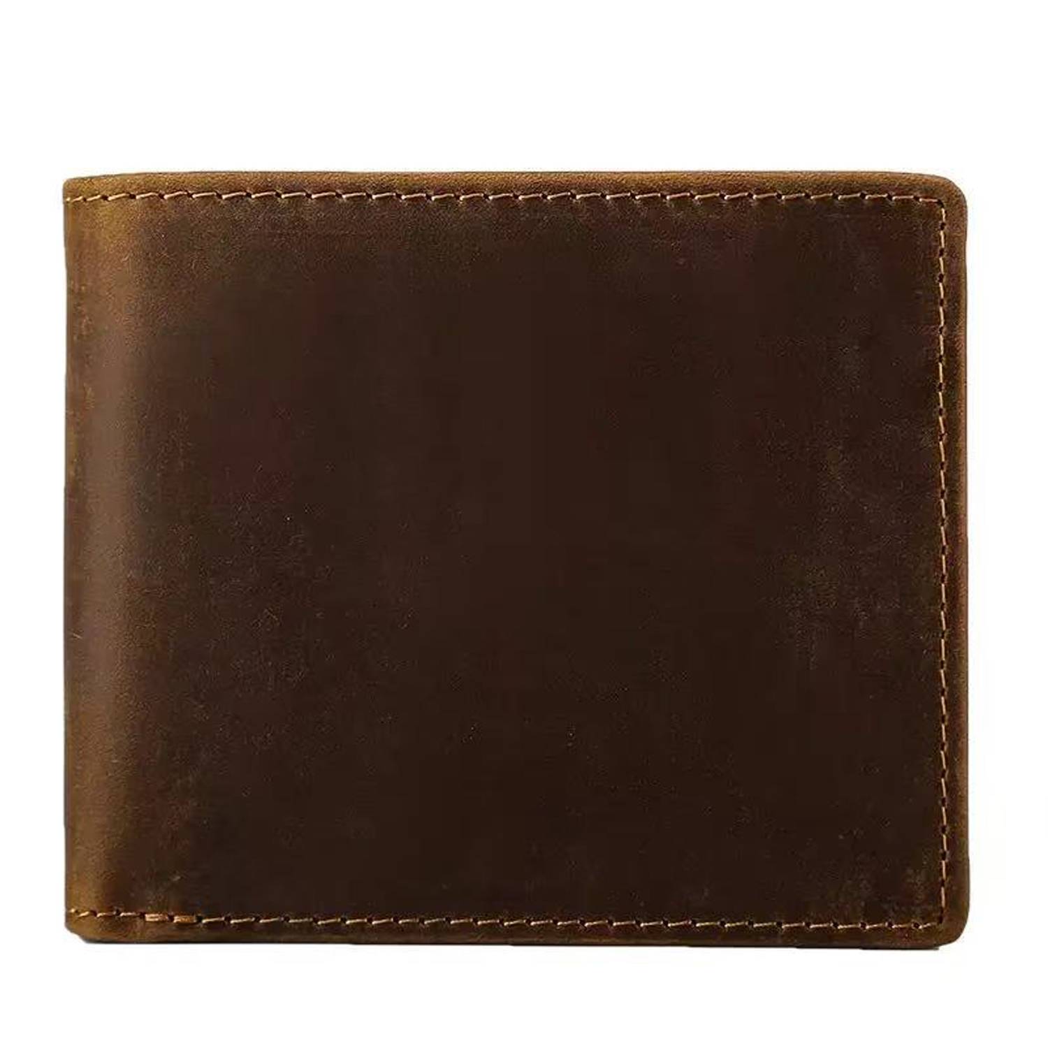 Genuine Leather RFID Blocking Bifold Wallet 8