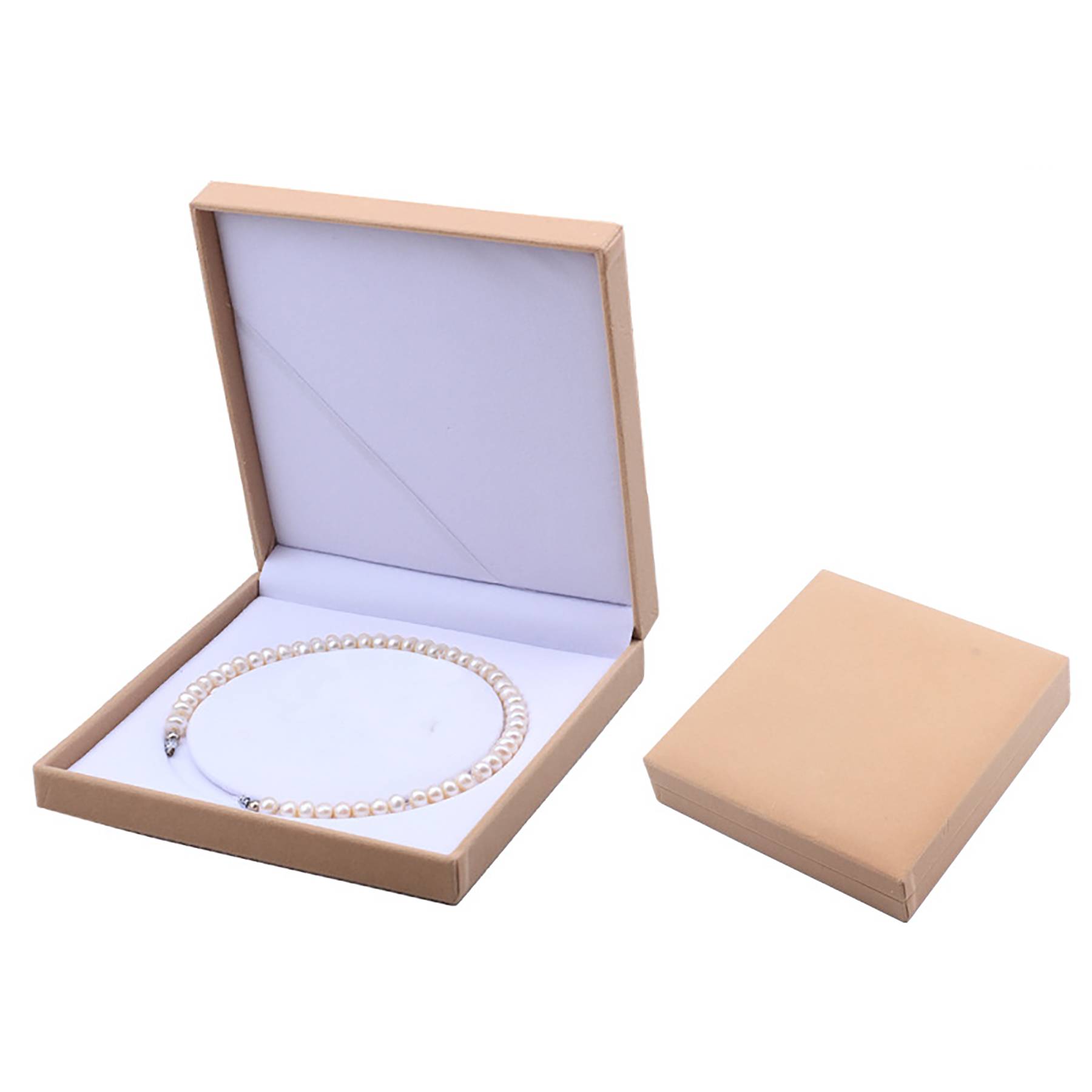 Flannelette pearl jewelry box Pendant packaging 5