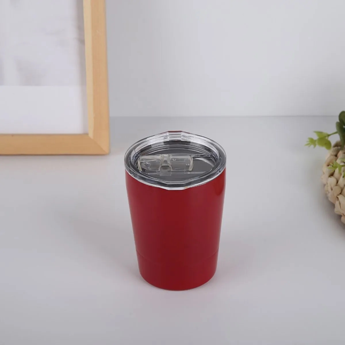 8 Oz Coffee Tumbler Stainless Steel Kids Milk Mug With Lid 6
