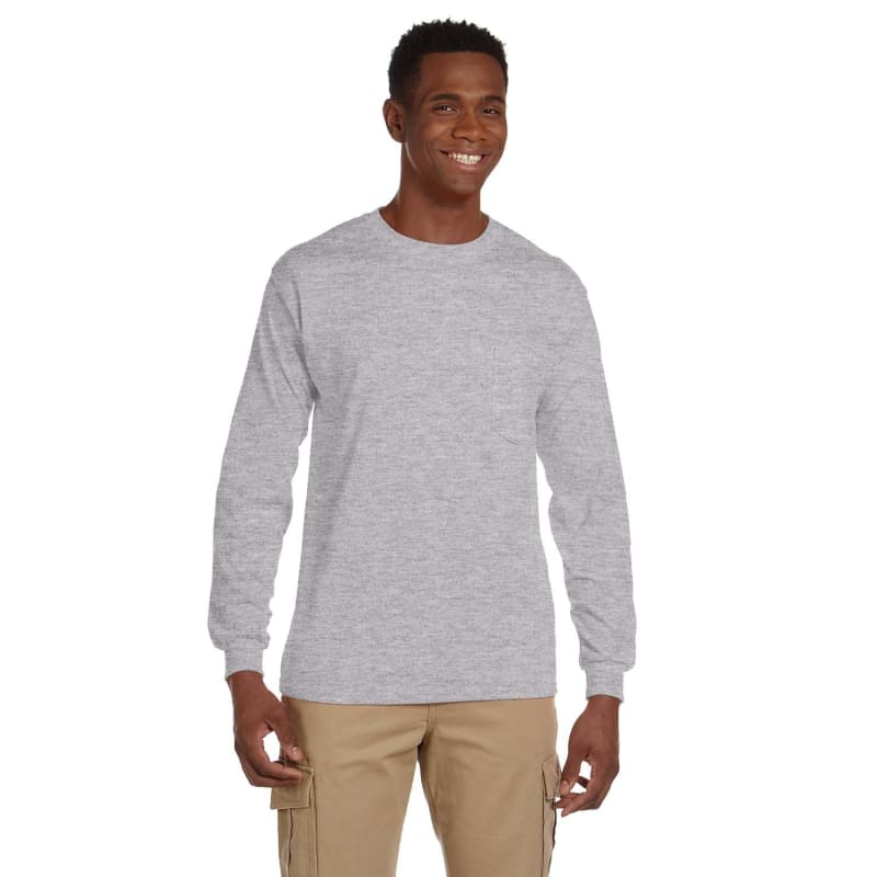 Gildan Ultra Cotton® 6 Oz. Long-Sleeve Pocket T-Shirt 1