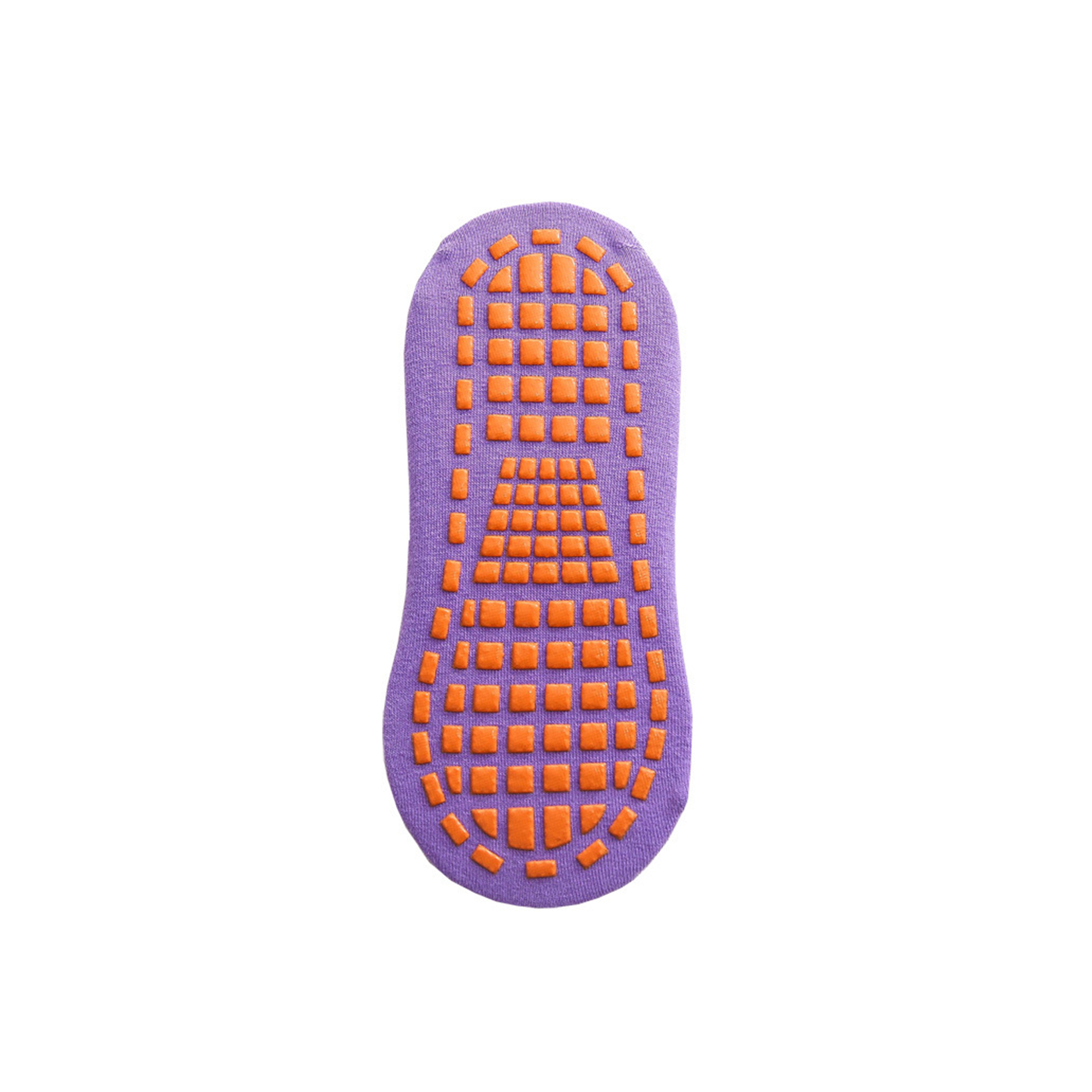 Poly Cotton Pilates Grip Sock With Traction Dots 14