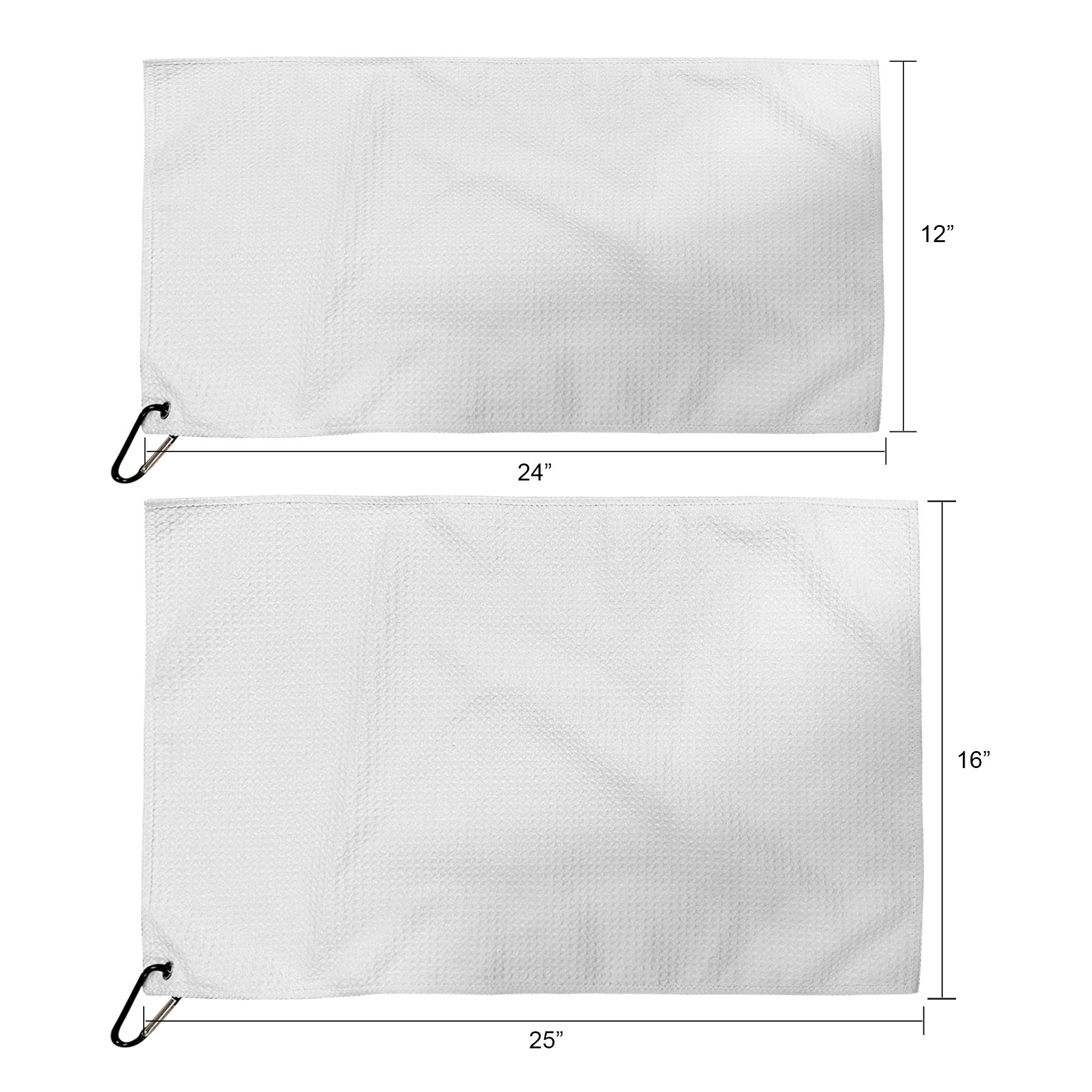 Free Shipping Full Color 400gsm Waffle Golf Towel 3
