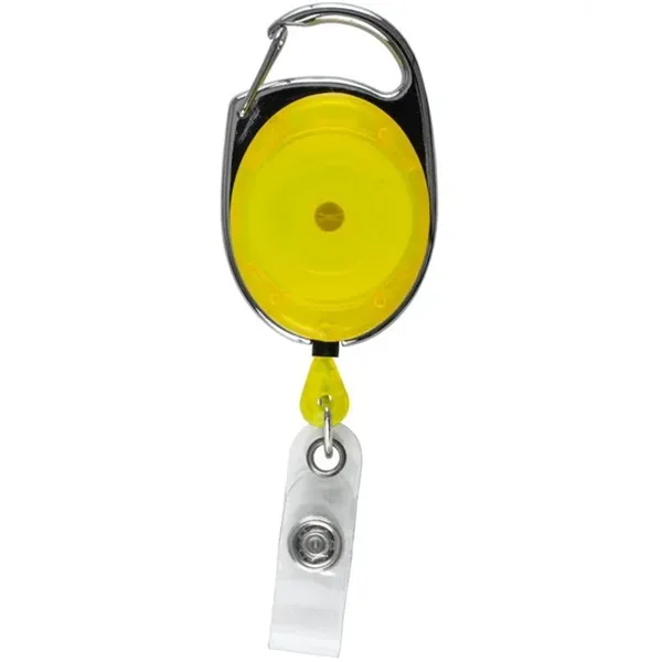 Carabiner Style Retractable Badge Reel, promotional clip with logo imprint 12