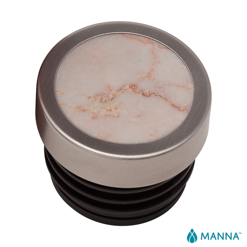 Manna™ 18 oz. Oasis Stainless Steel Water Bottle w/ Marble Lid 17