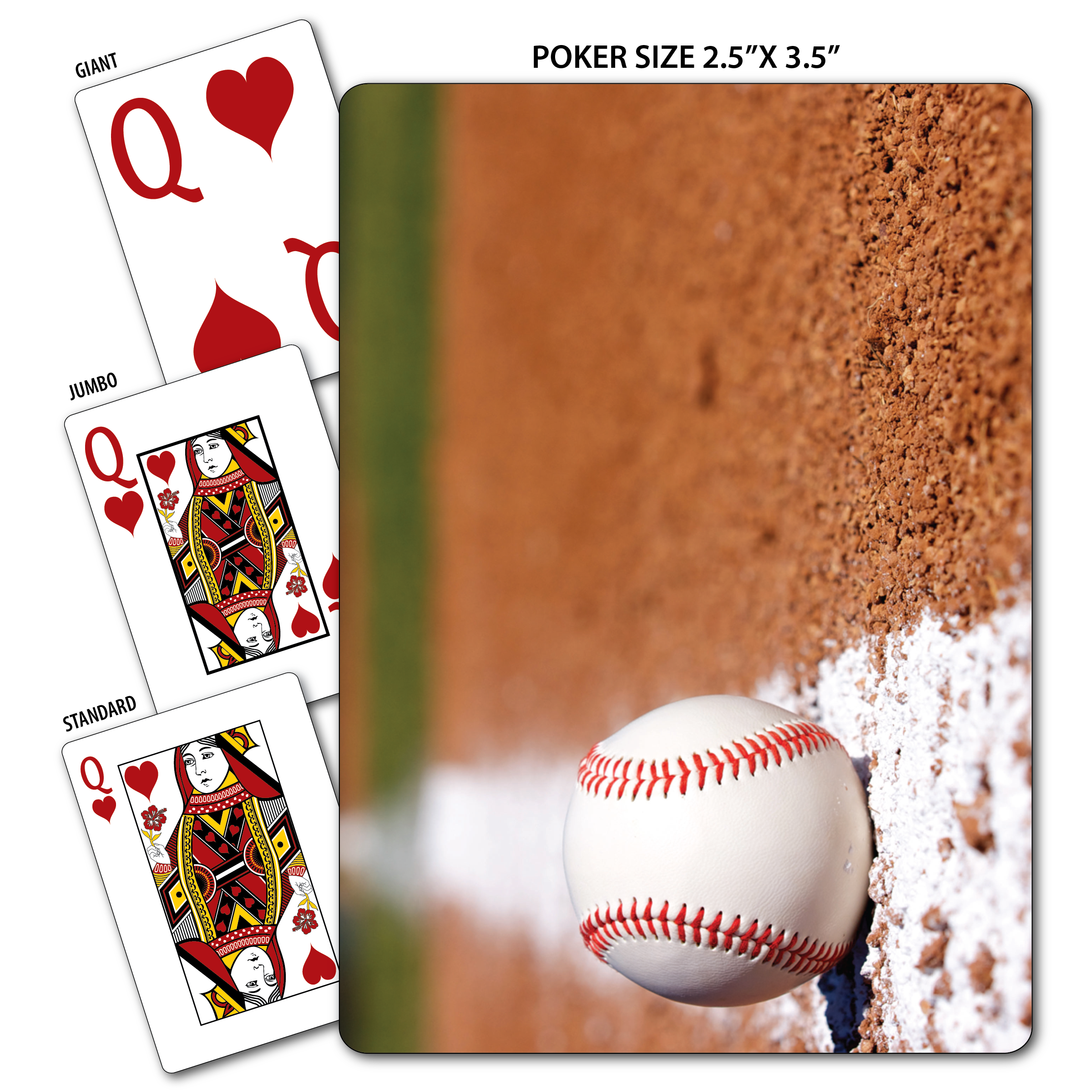 Baseball Theme Poker Size Playing Cards 3