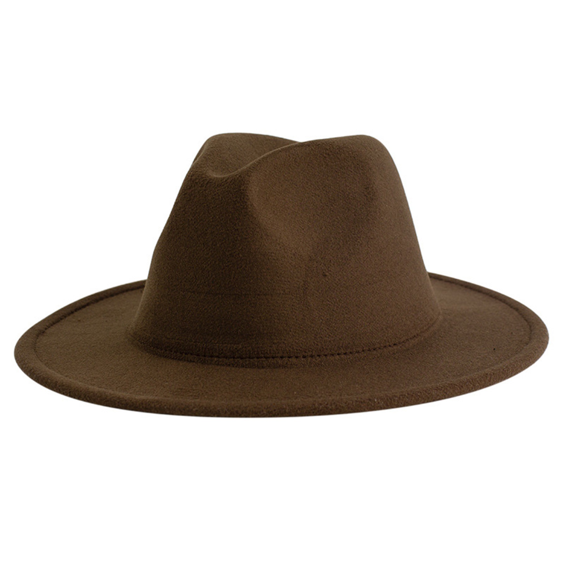 Classic Wide Brim Fedora Hat 11