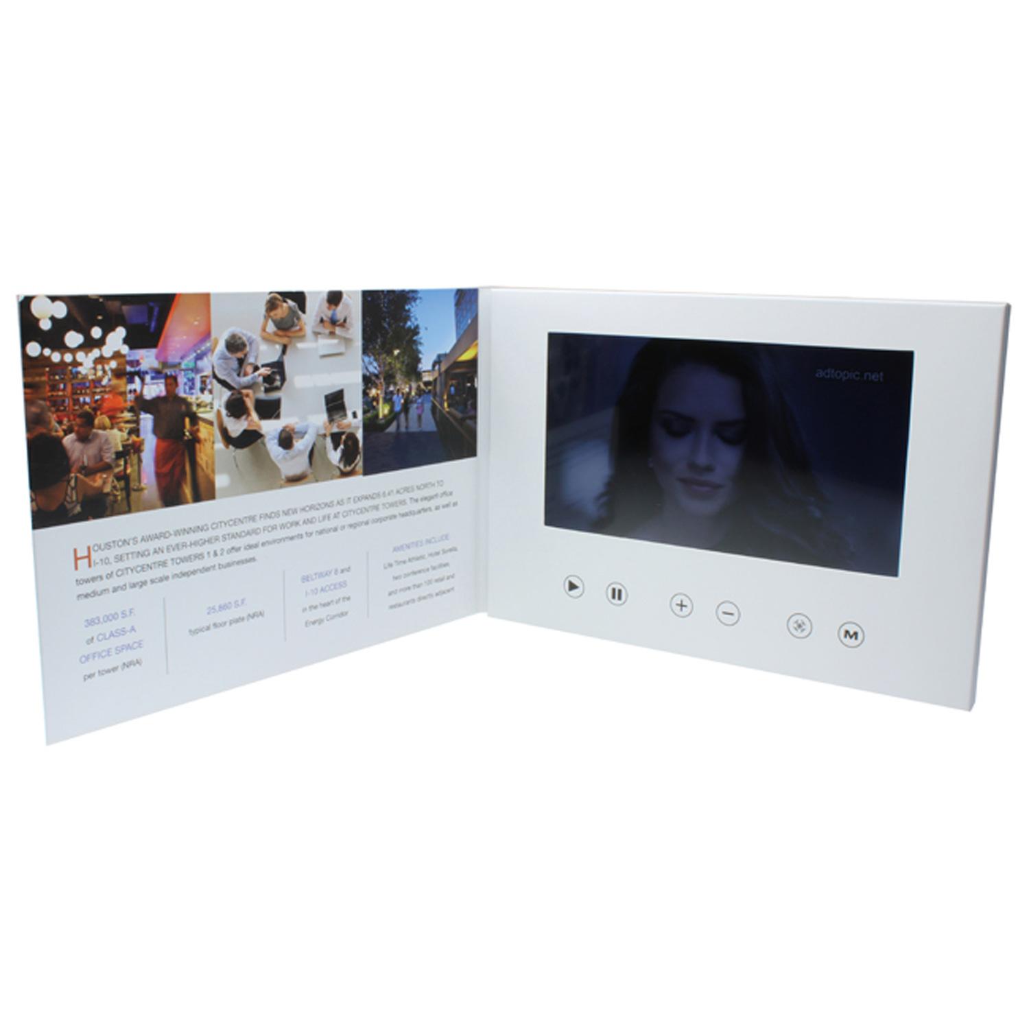 Peony - 7" LCD Video Bi-fold Brochure 2