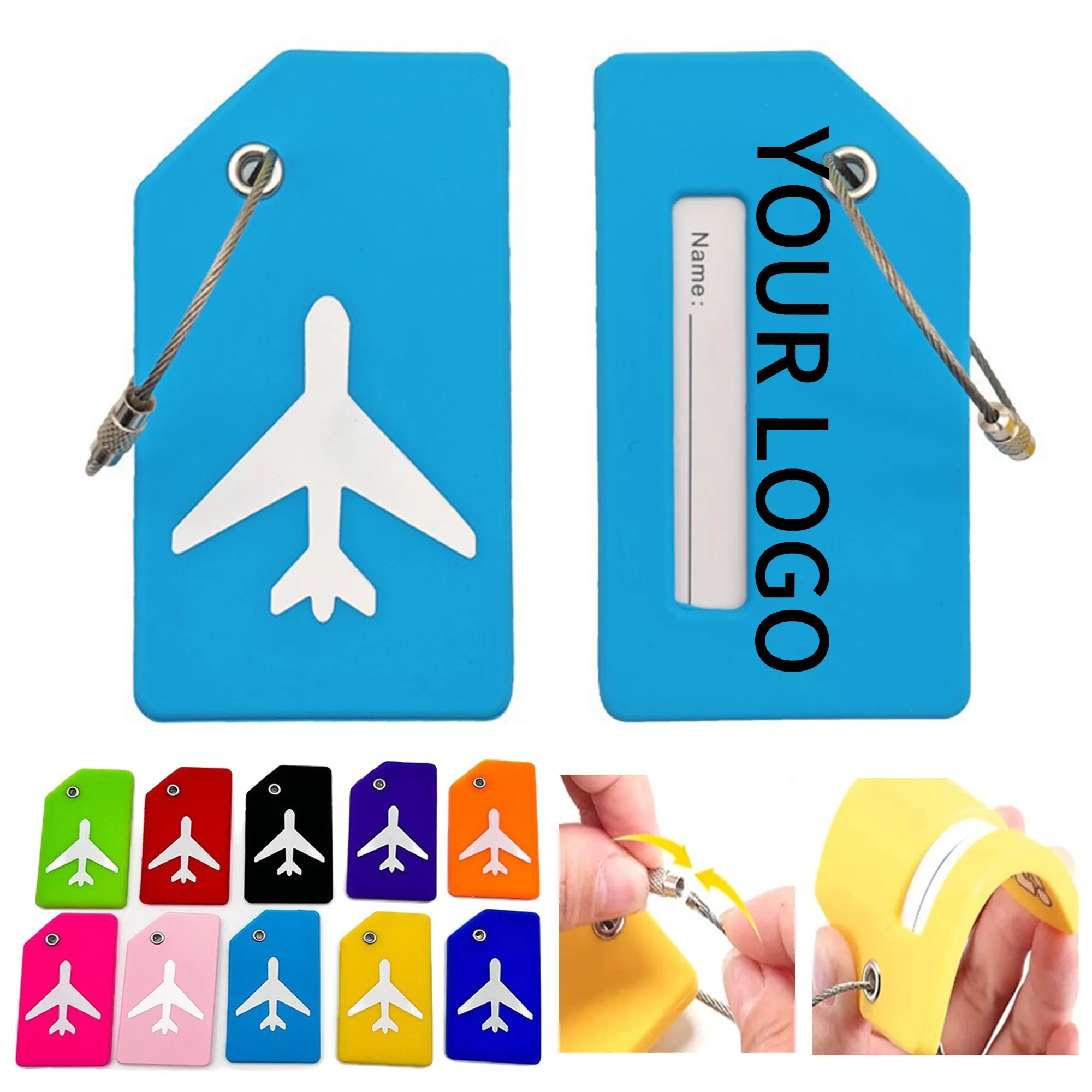 Aluminum Luggage Tag 4