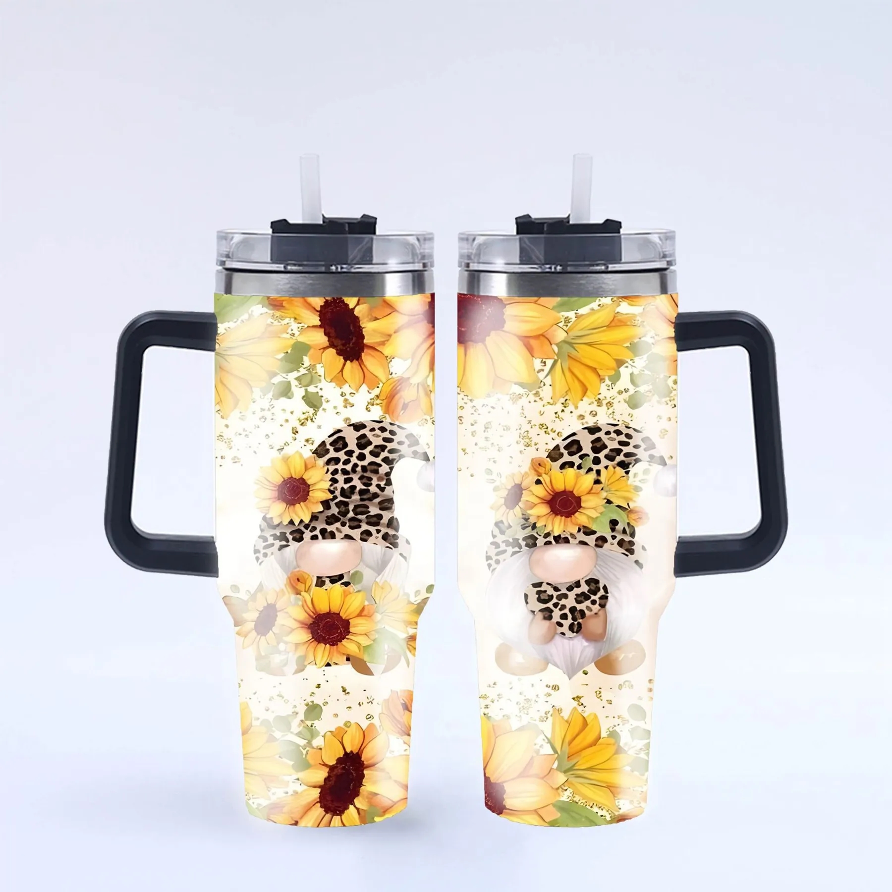 40 Oz. Christmas Theme Vacuum Tumbler with Lid and Straw 38