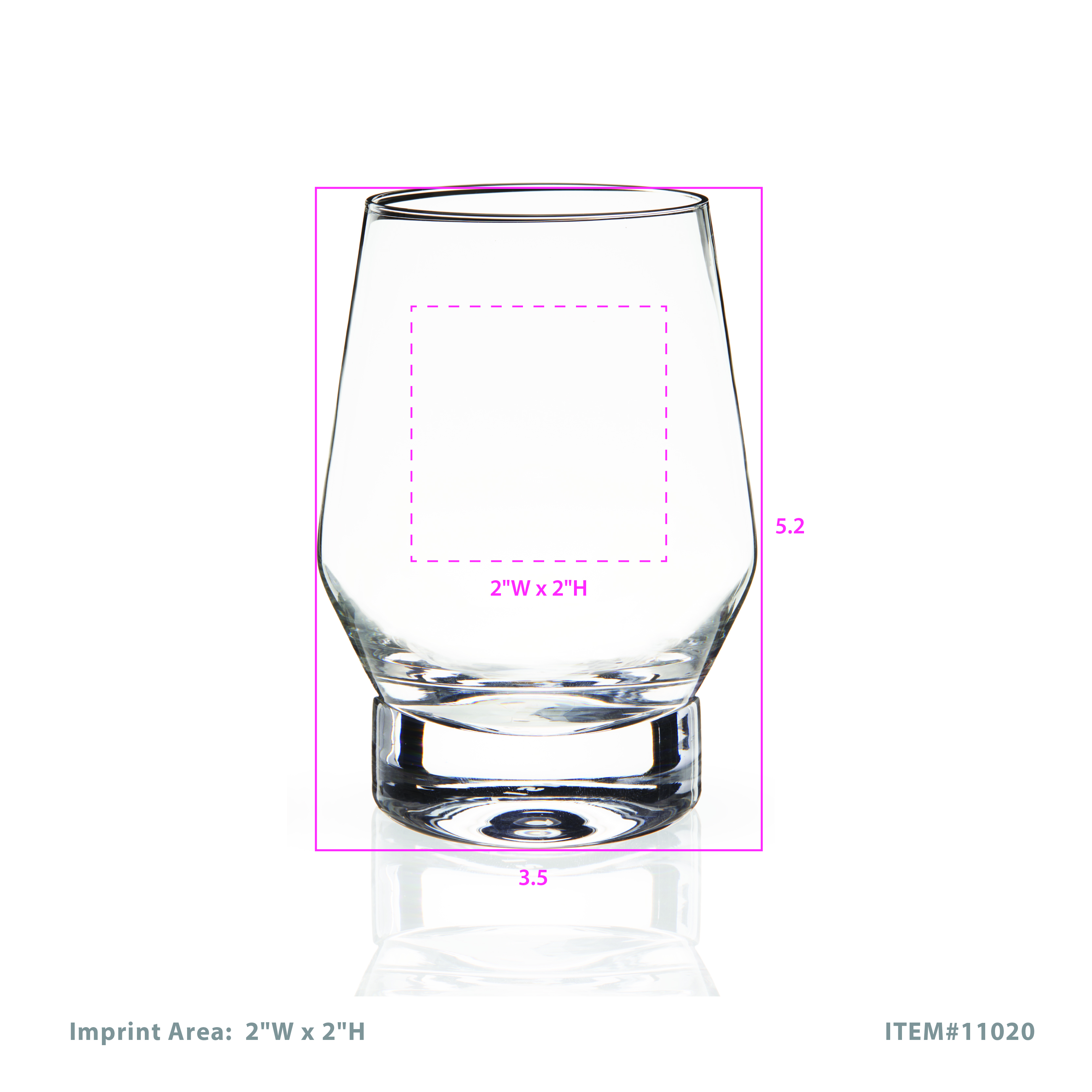 Viski® Raye Heavy Base Crystal Whiskey Glass, set of 2 7