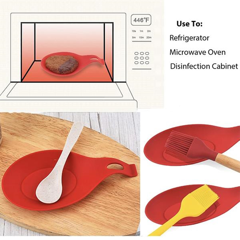 Shaped Silicone Kitchen Spoon Holder Made of food grade silicone 4
