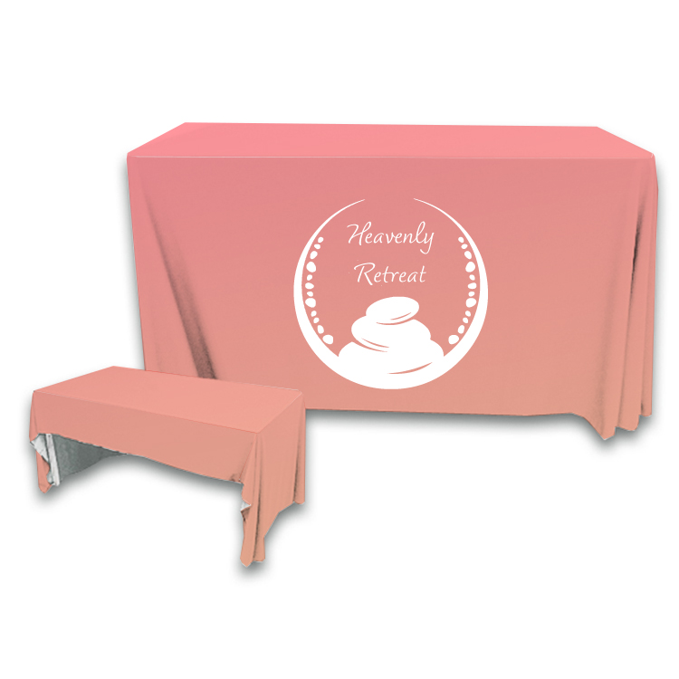 4 ft. x 24 in. 3 Sided PolyPoplin Table Cover 2