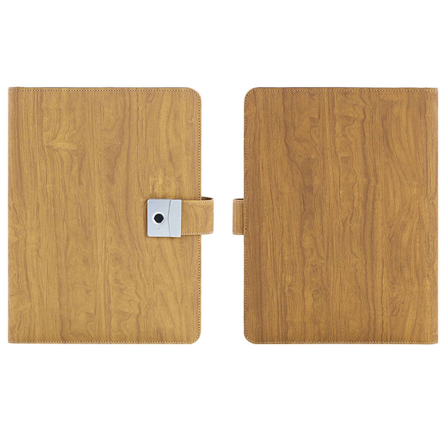 A4 Leather Meeting Clipboard Folder W/ Fingerprint Lock 4