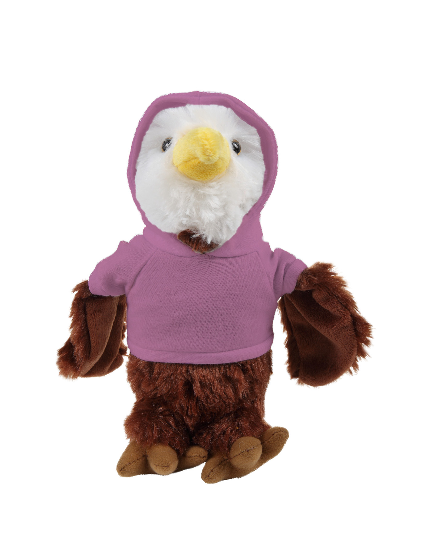 Soft Plush Eagle wearing a Hoodie 4