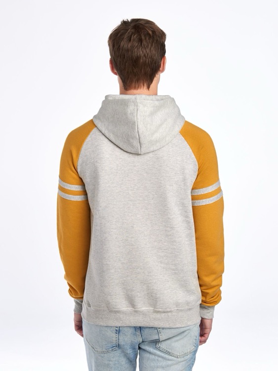 JERZEES NuBlend® Unisex Varsity Color-Block Hooded Sweatshirt 1
