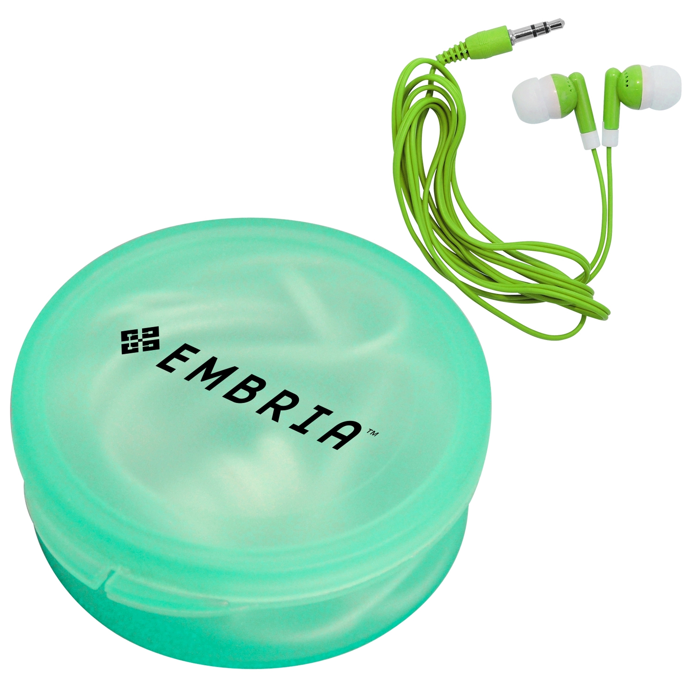 Matching Ear Buds & Round Case 8