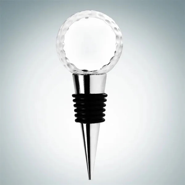 Crystal Golf Ball Bottle Stopper 3