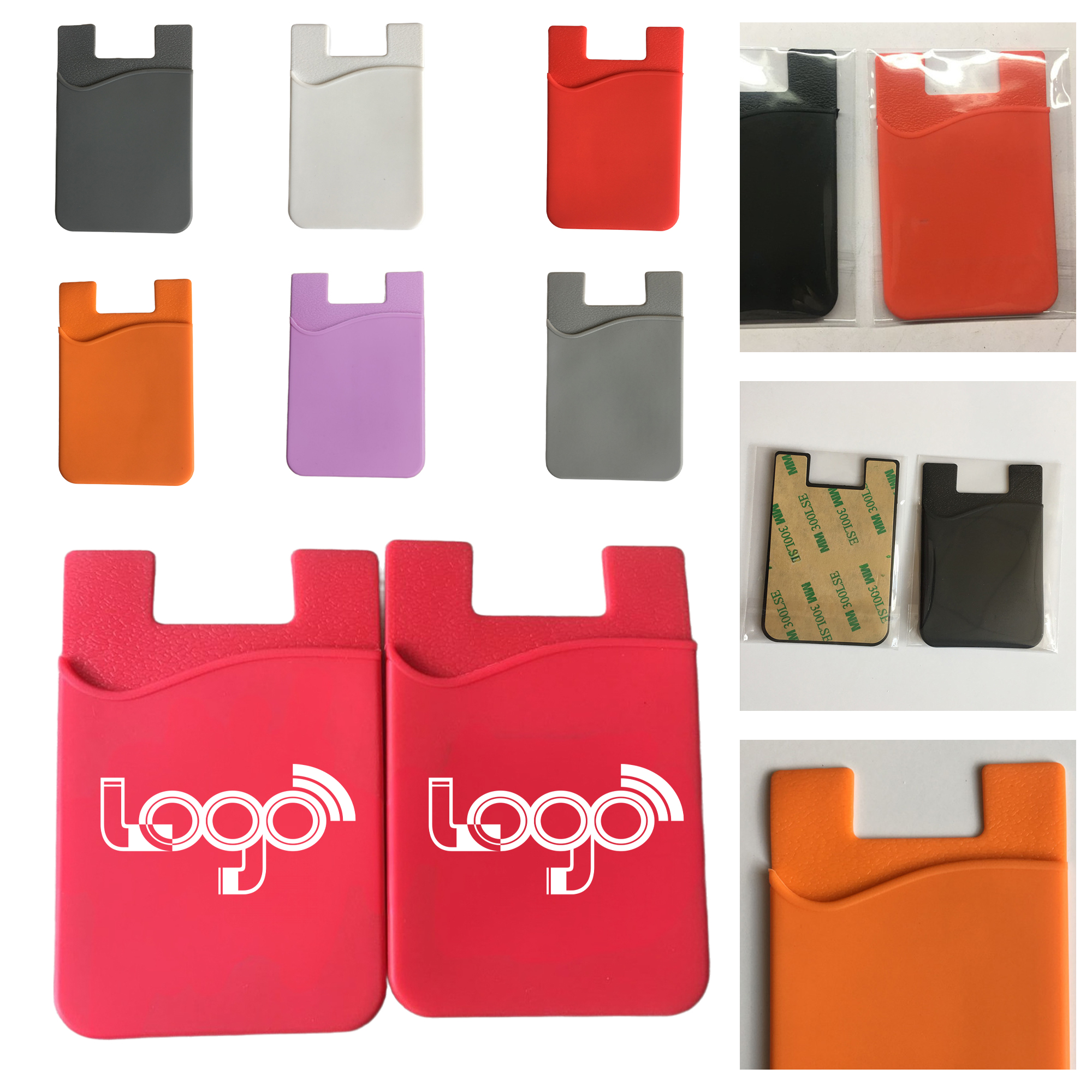 Durable and Colorful Silicone Card Pocket 13