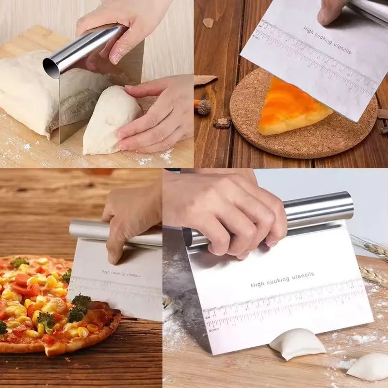 Dough Pastry Scraper/Cutter With Measuring 4