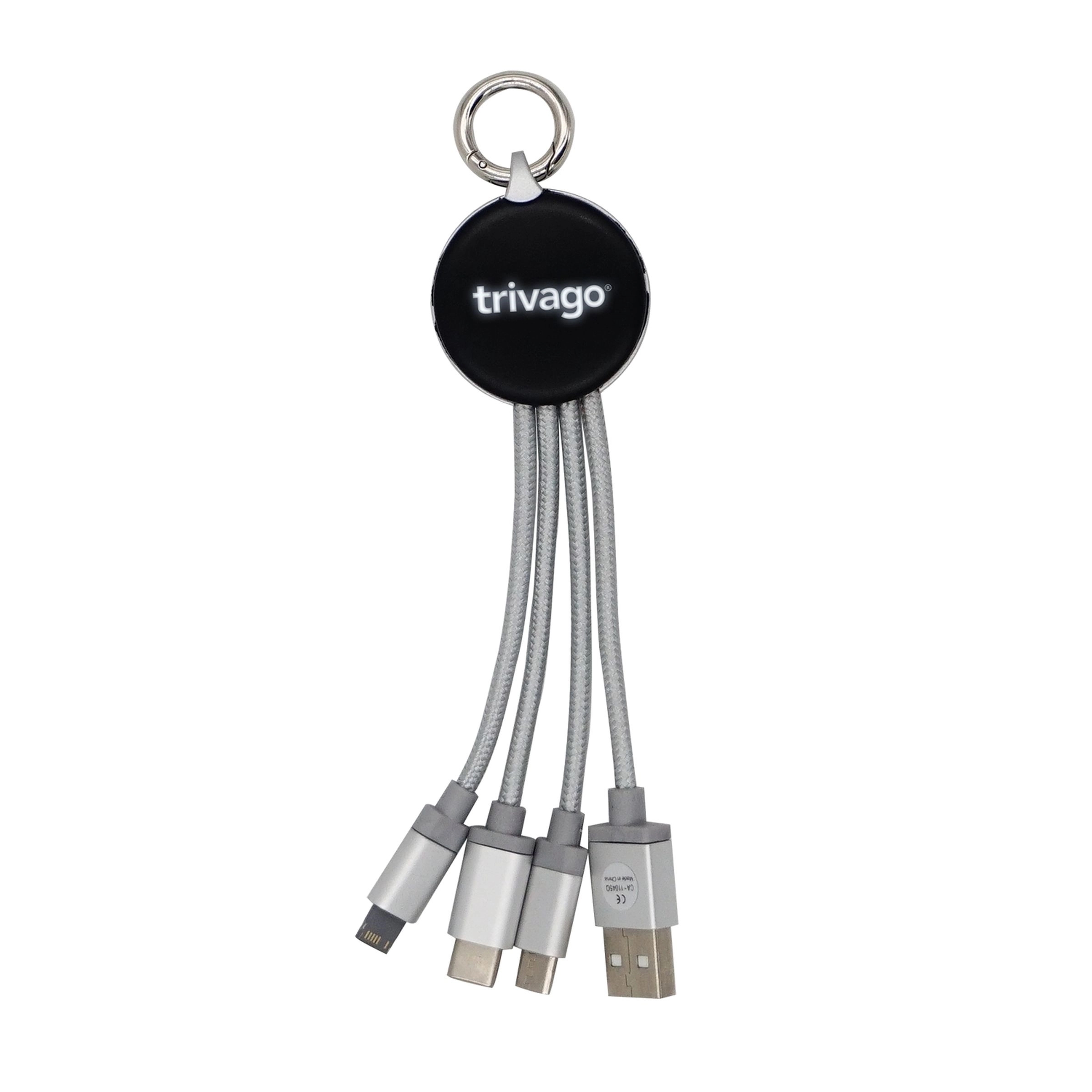 Metallic Logo Light Up Cable with Type C USB 16