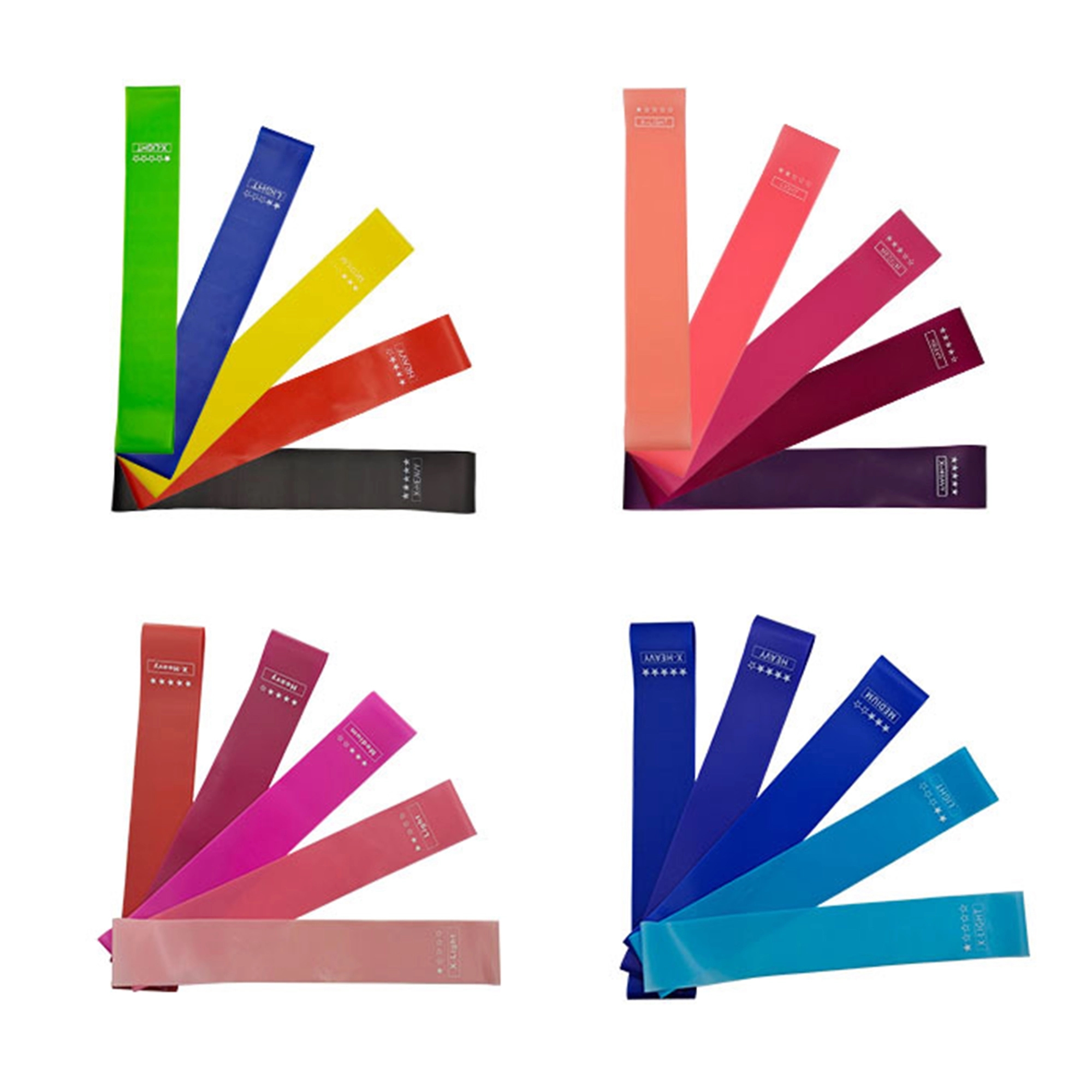 Set of 5 Resistance Bands For Yoga 3
