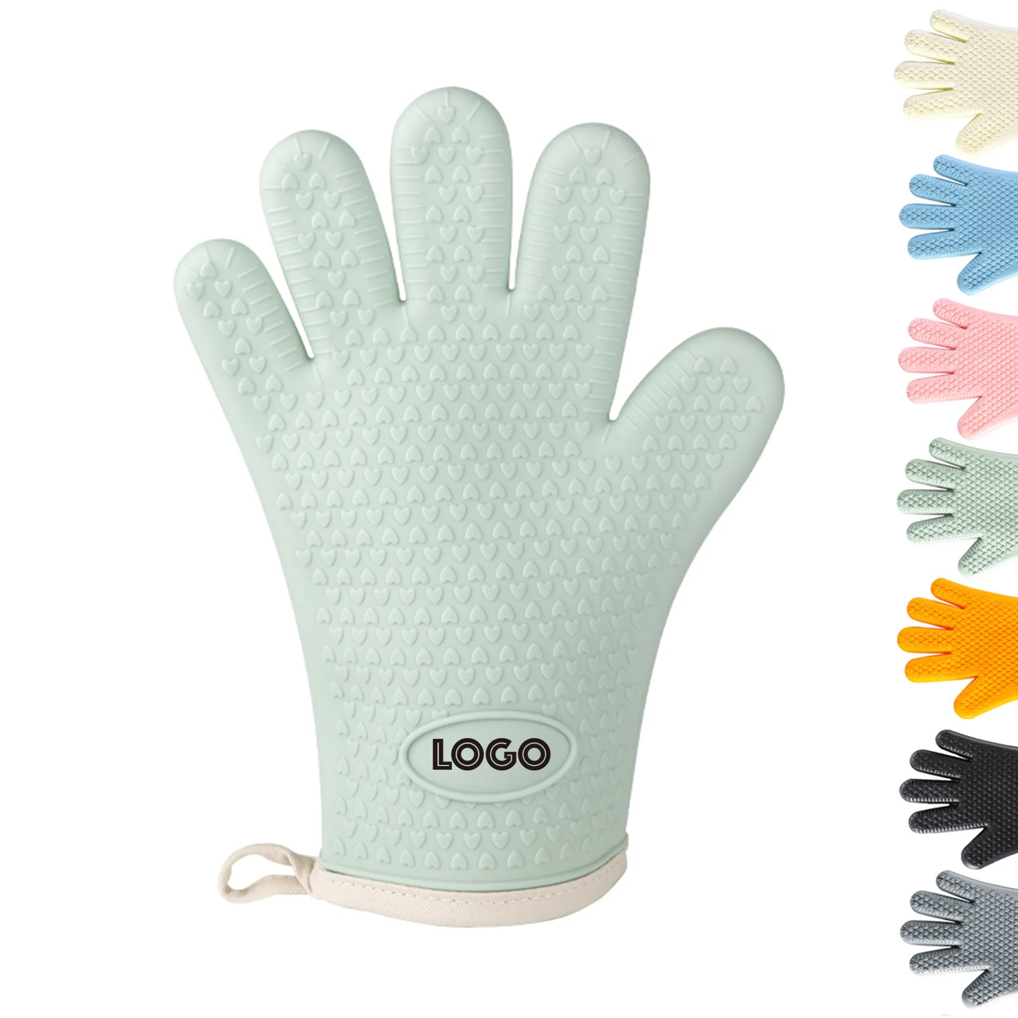 Five Fingers Silicone Oven Mitt Double Layers 1