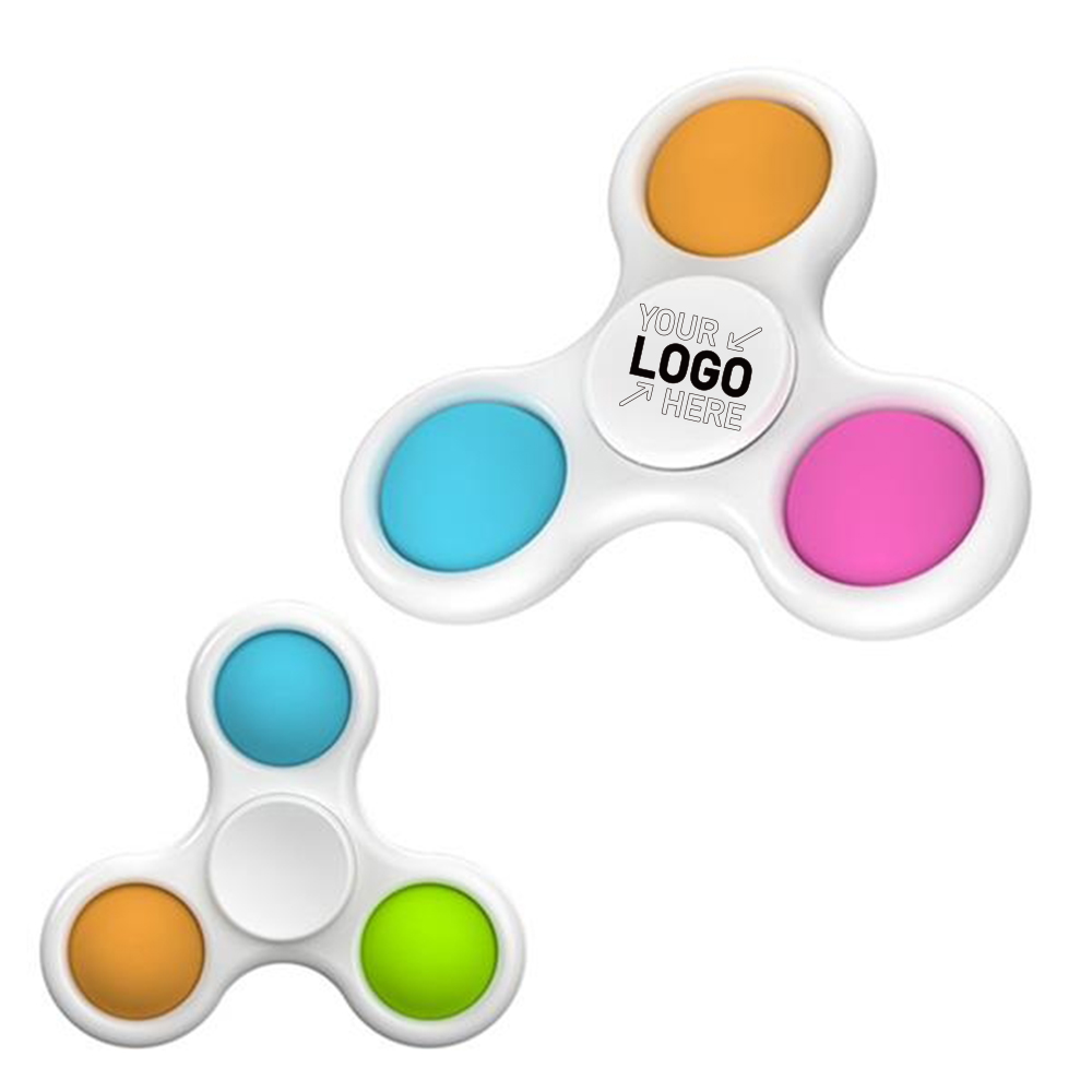 Fidget spinner with bubble stress Reliever