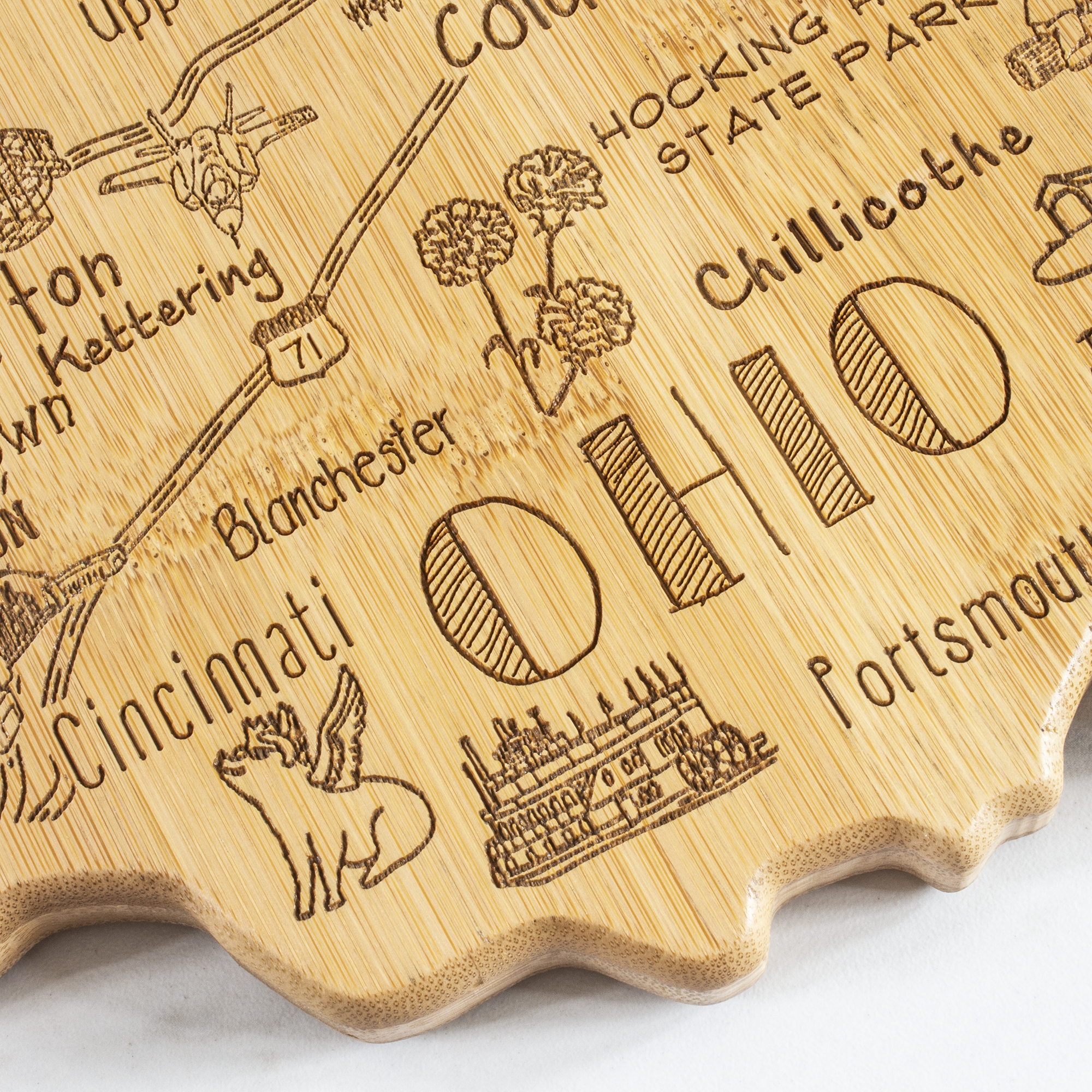 Destination Ohio Cutting & Serving Board 9