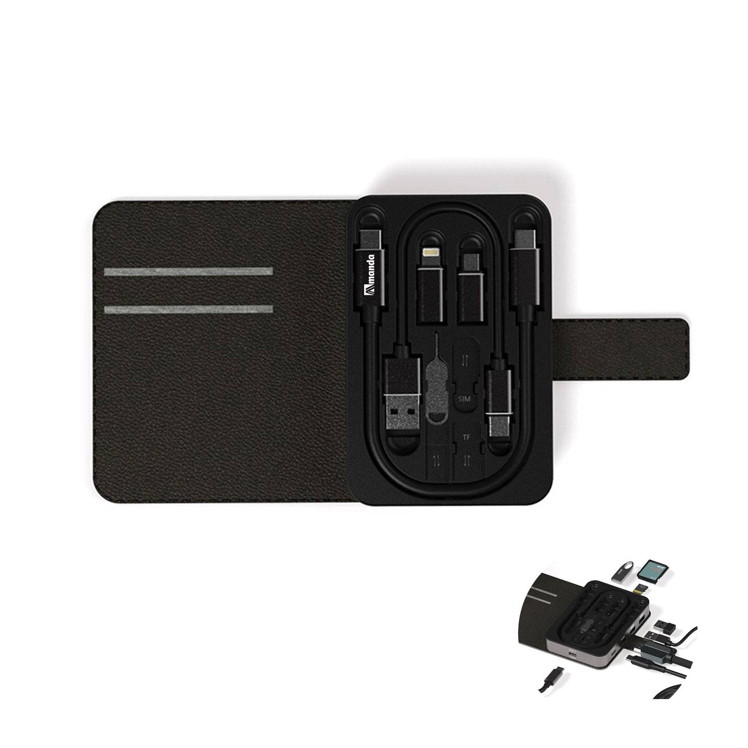 Compact Charging Hub Kit Phone Laptop Extender Power Bank 10