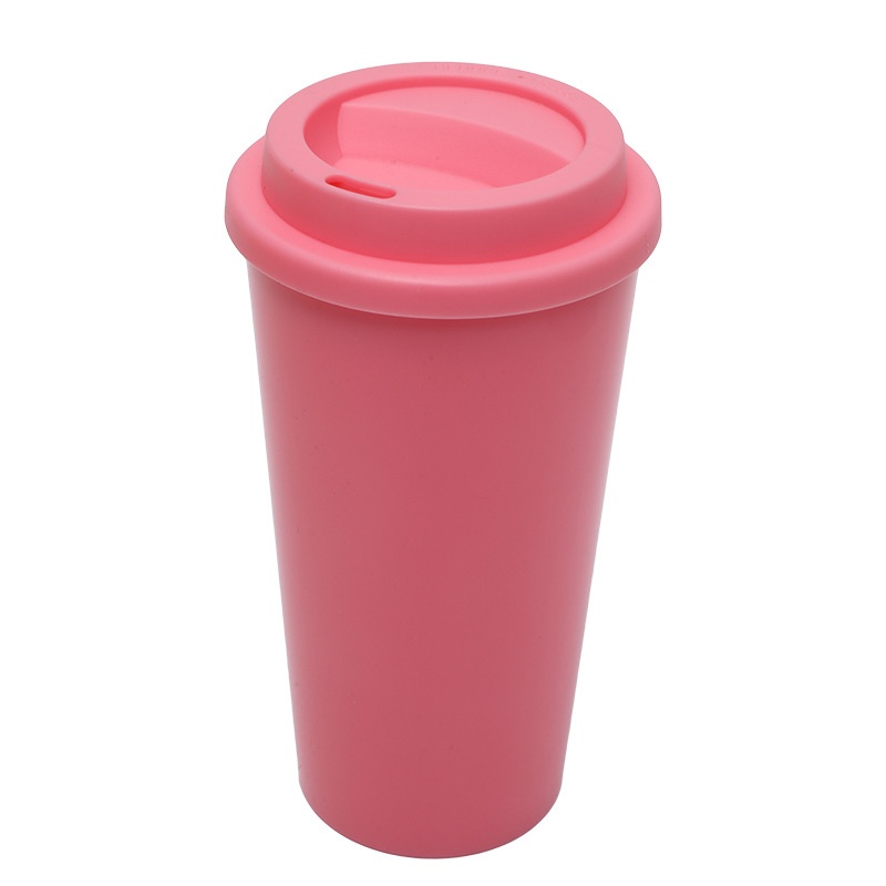 Customized double-layer plastic coffee cup 5