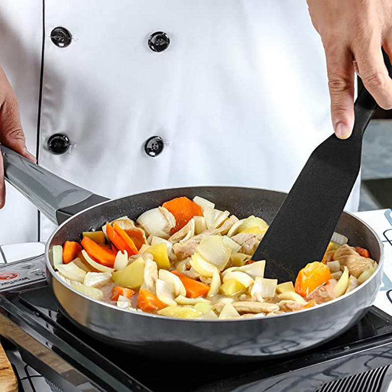 Silicone Thin Spatula Omelet Spatula Non-Stick Pancake Spatula 19