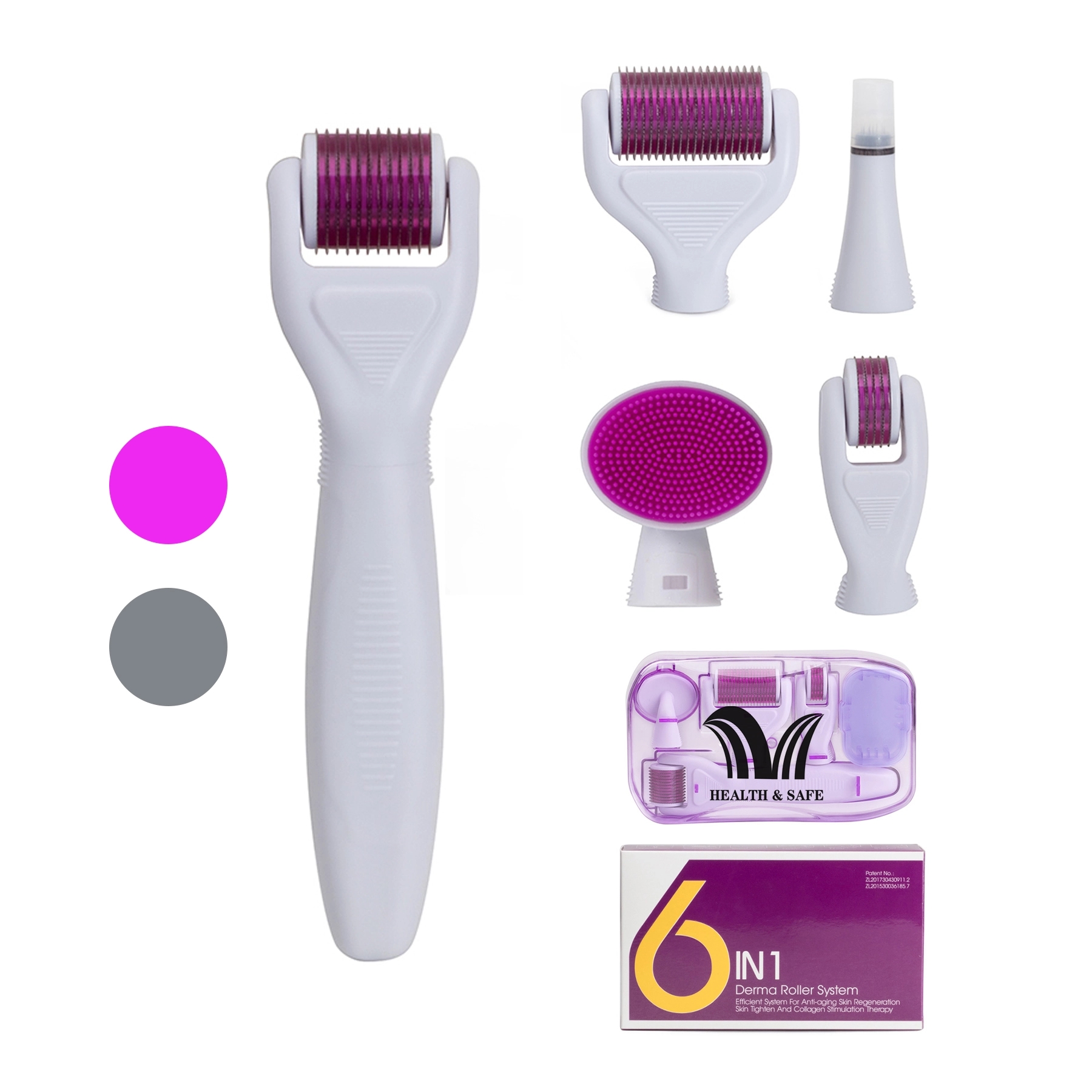 6 in 1 Dermaroller Kit for Face and Body Micro Needle 2