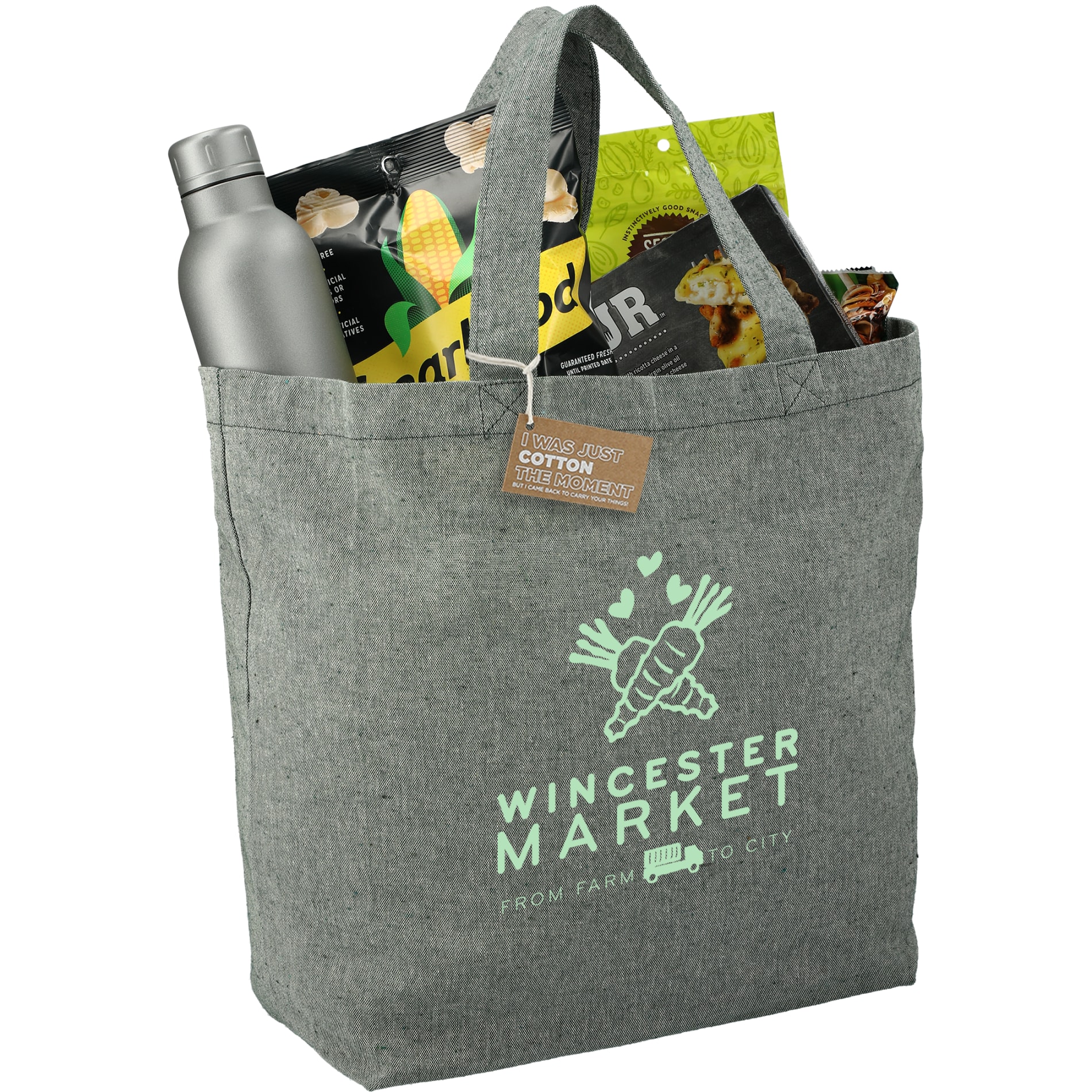Recycled 5oz Cotton Twill Grocery Tote 49