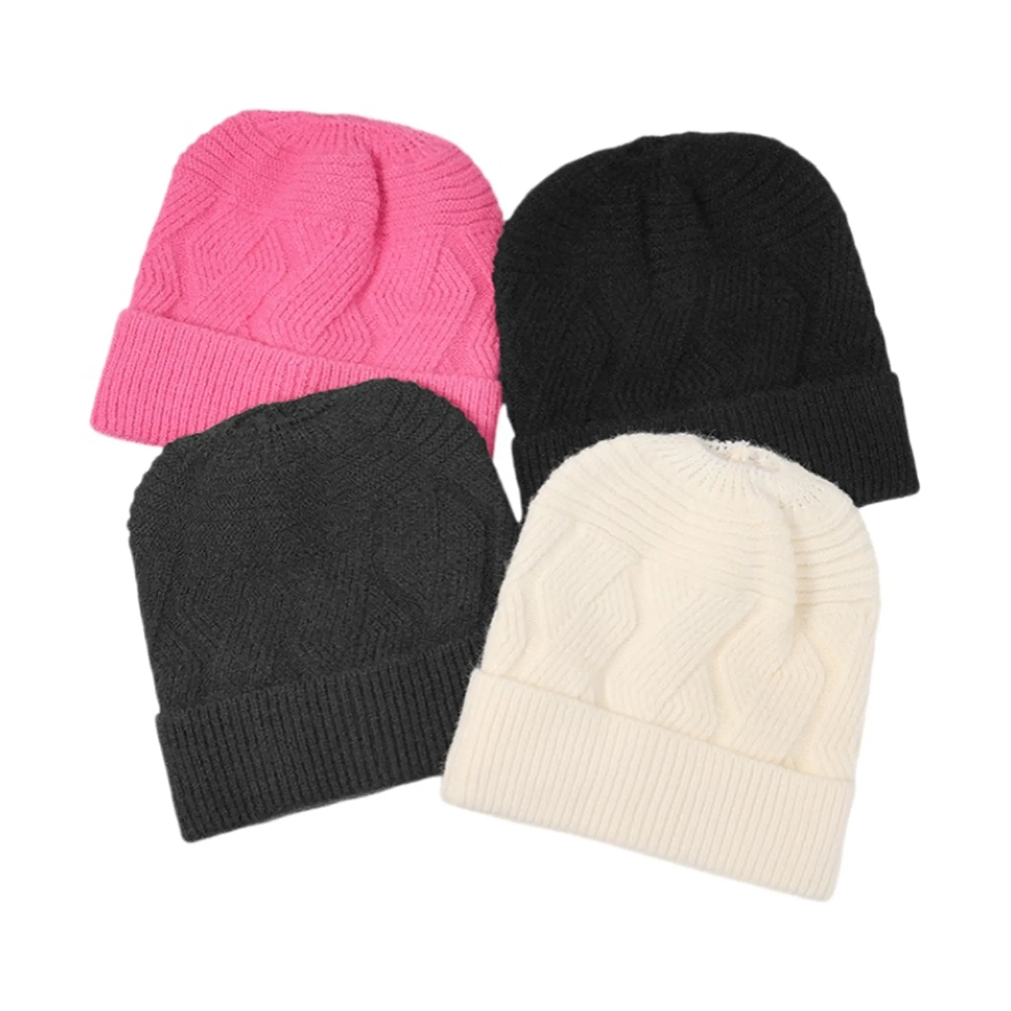 Ponytail Knitted Beanie Hat 4