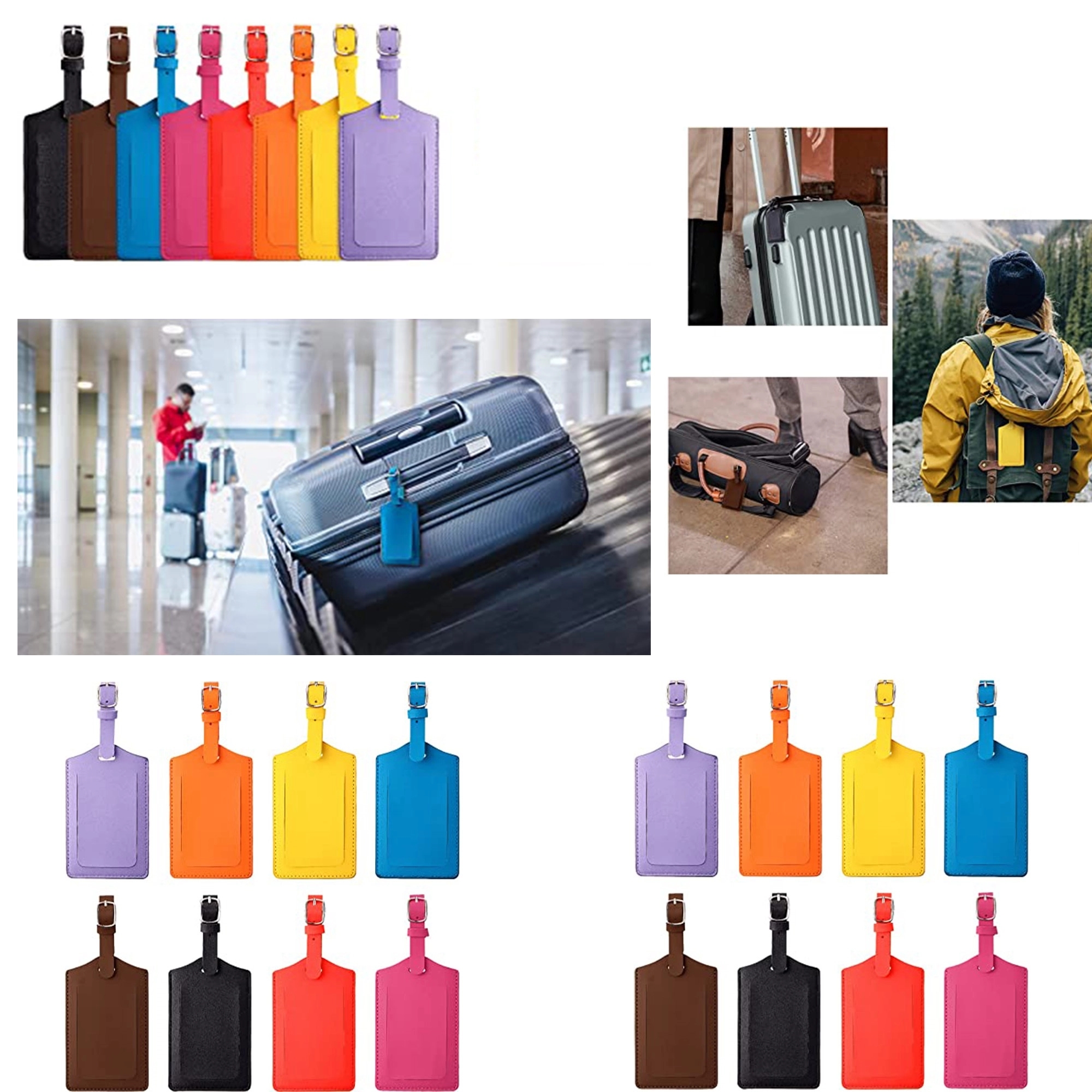 PU leauth Luggage Tag 2