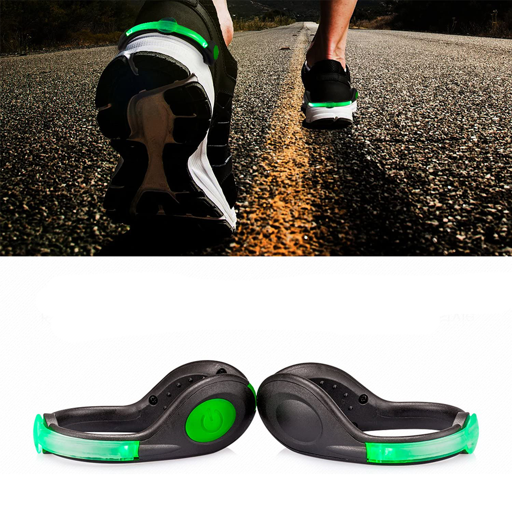 Luminous Safety Night Running Shoe Clips 2