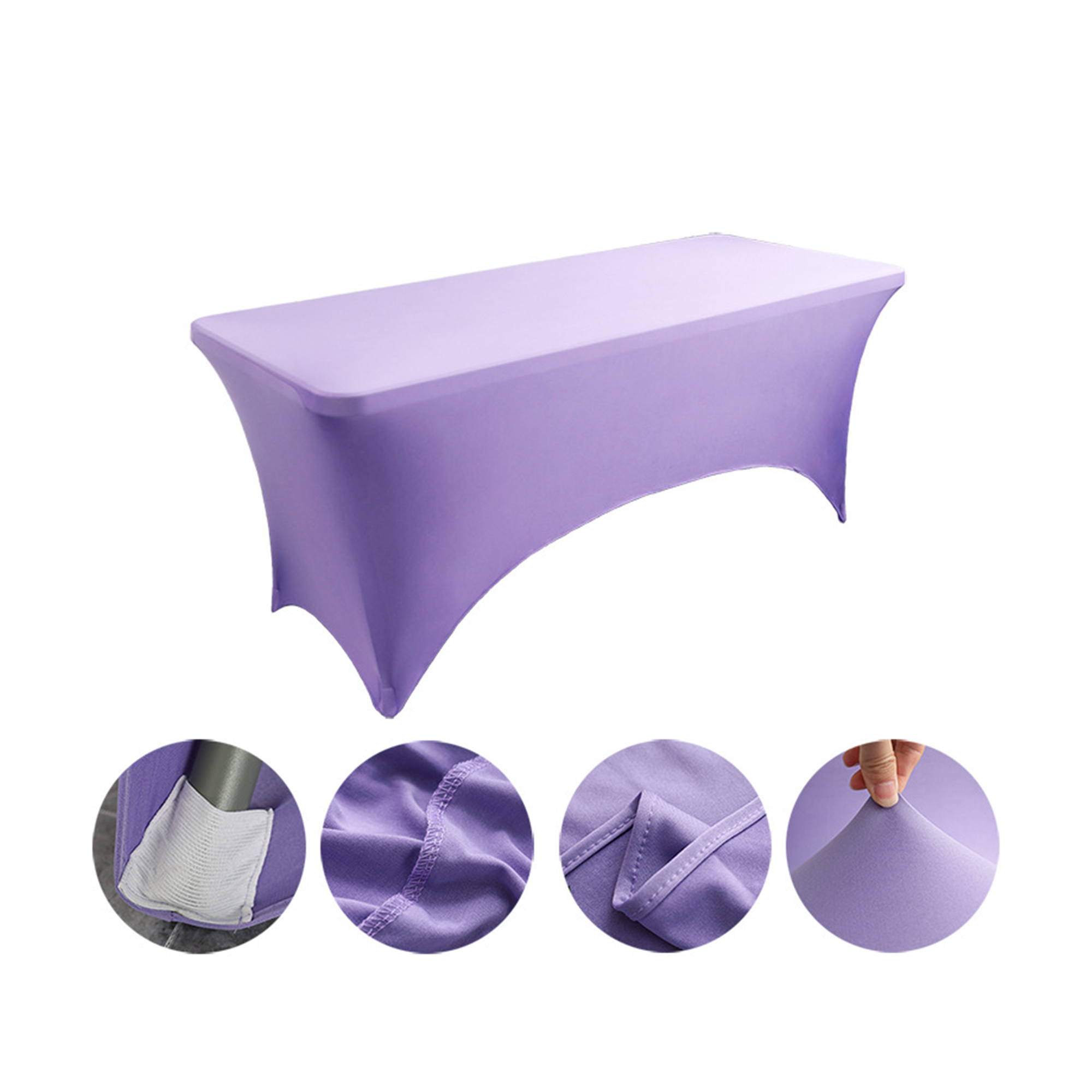 Six Foot Elastic Table Cover For Hotel And Restaurant Use 26