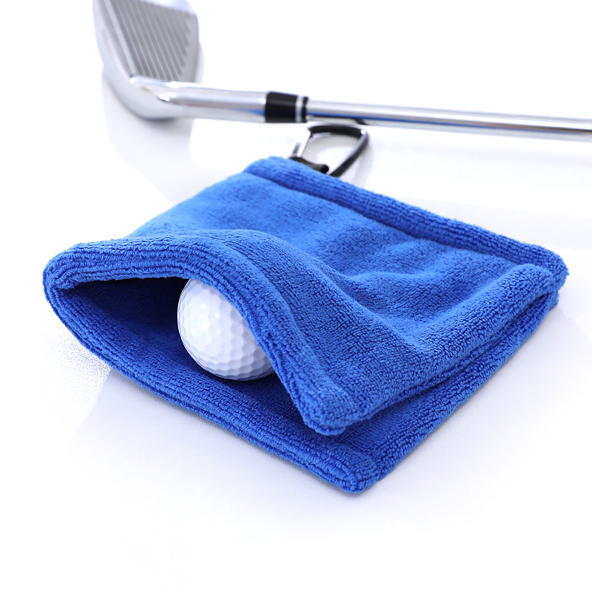 Microfiber Golf Towel With Clip 6"w x 6"h 6