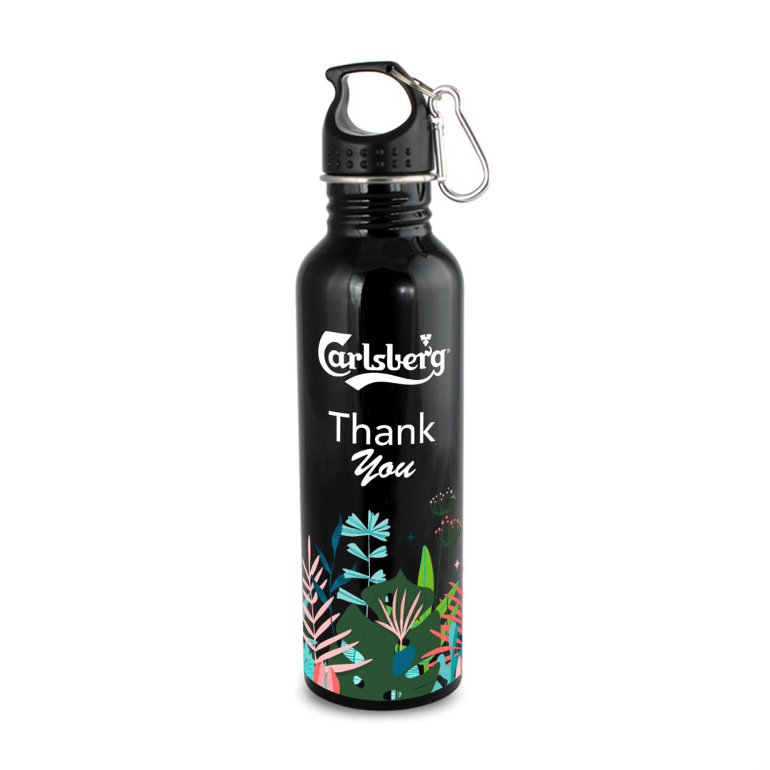 Wide Mouth Flair Bottle with Carabiner - 25oz