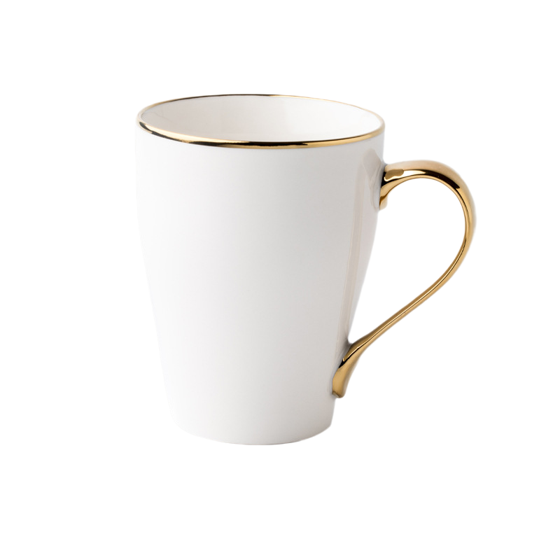 12 oz. Advertising Golden Handle Ceramic Mugs for Coffee Tea 10