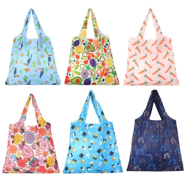 Full Color Wrapables Large Foldable Tote Bag 3