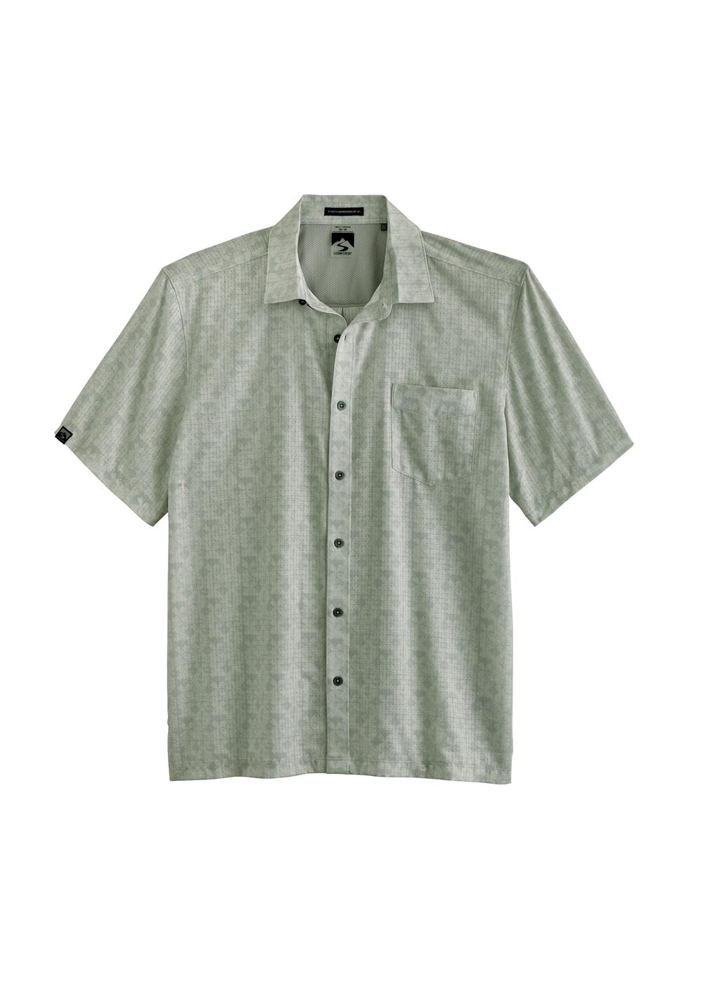 Storm Creek Men's Enthusiast 4-Way Stretch Printed Short Sleeve Outdoor Shirt