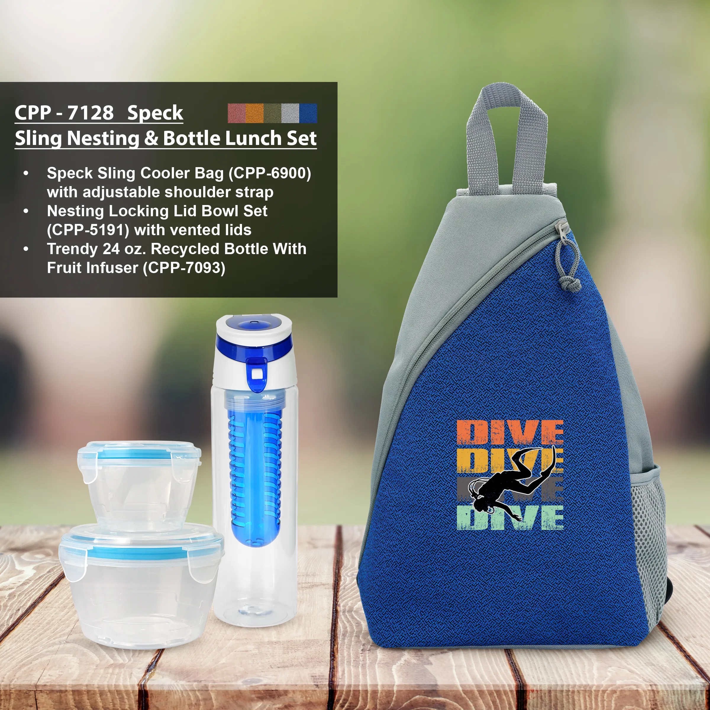 SPECK SLING NESTING & BOTTLE LUNCH SET 6