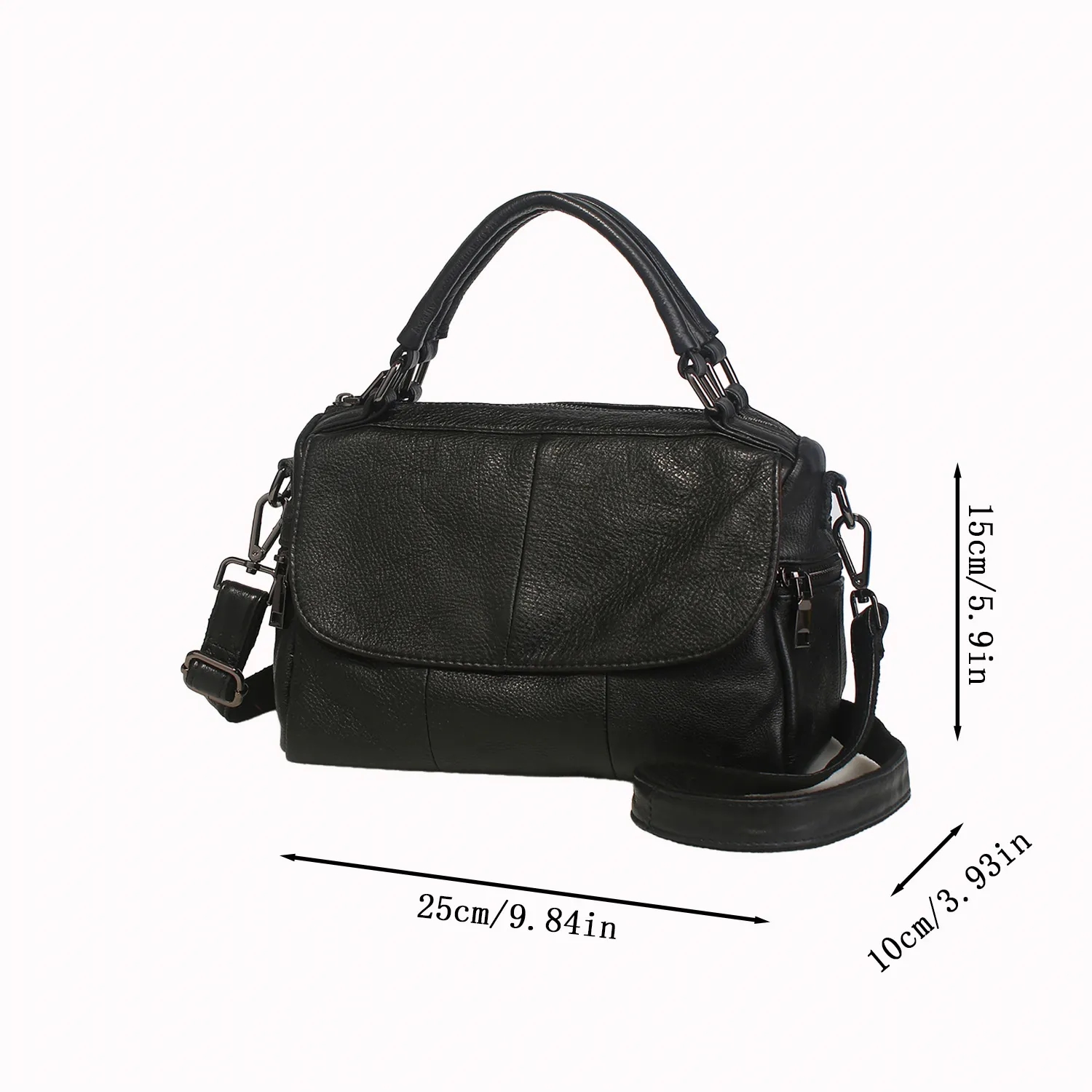 Genuine Leather Crossbody Bag 4