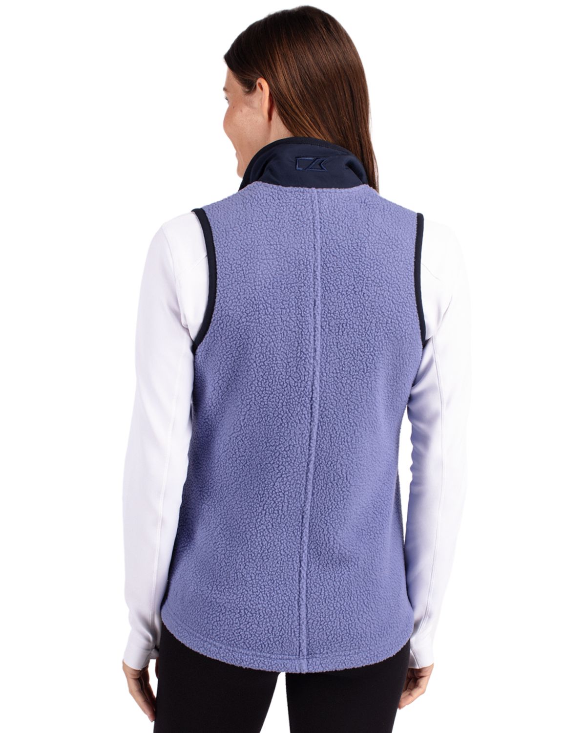 Cutter & Buck Cascade Epic Comfort Recycled Sherpa Fleece Womens Full Zip Vest 57