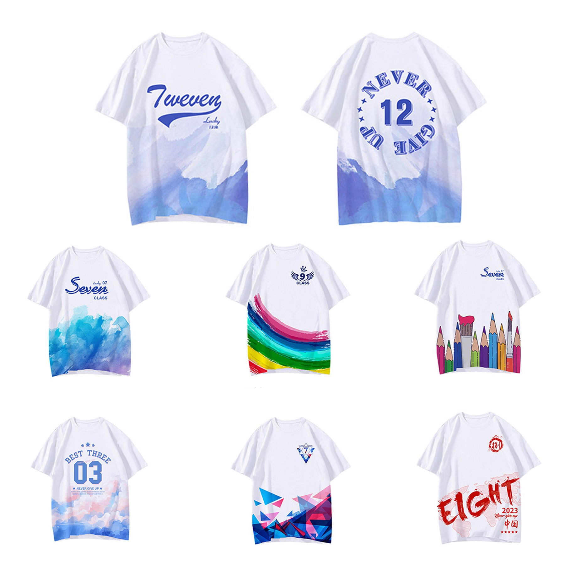 Unisex White Sublimation T-Shirts
