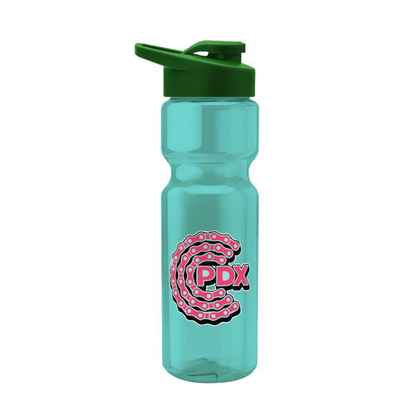 Blazer 28oz Transparent Bike Bottle w/Drink-thru Lid 2469